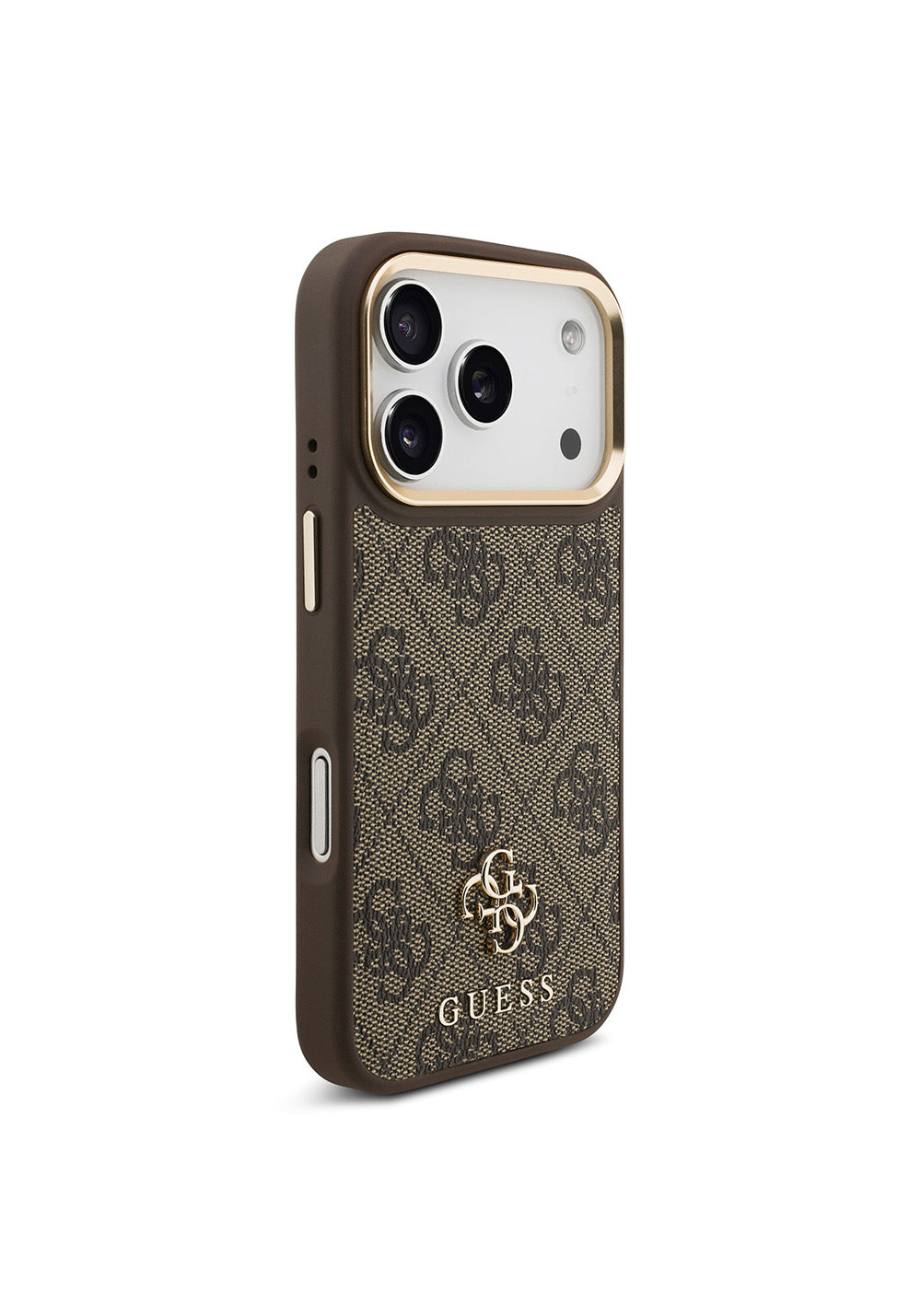 Apple iPhone 17 Pro Guess Orijinal Lisanslı 4G ve Yazı Logolu Kılıf + Ekran Koruyucu + Lens Koruyucu 3in1 Aksesuar Seti