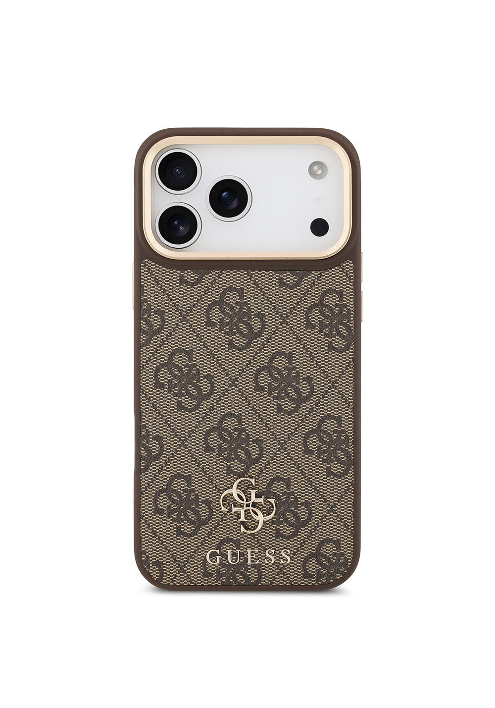 Apple iPhone 17 Pro Max Guess Orijinal Lisanslı 4G ve Yazı Logolu Kılıf + Ekran Koruyucu + Lens Koruyucu 3in1 Aksesuar Seti