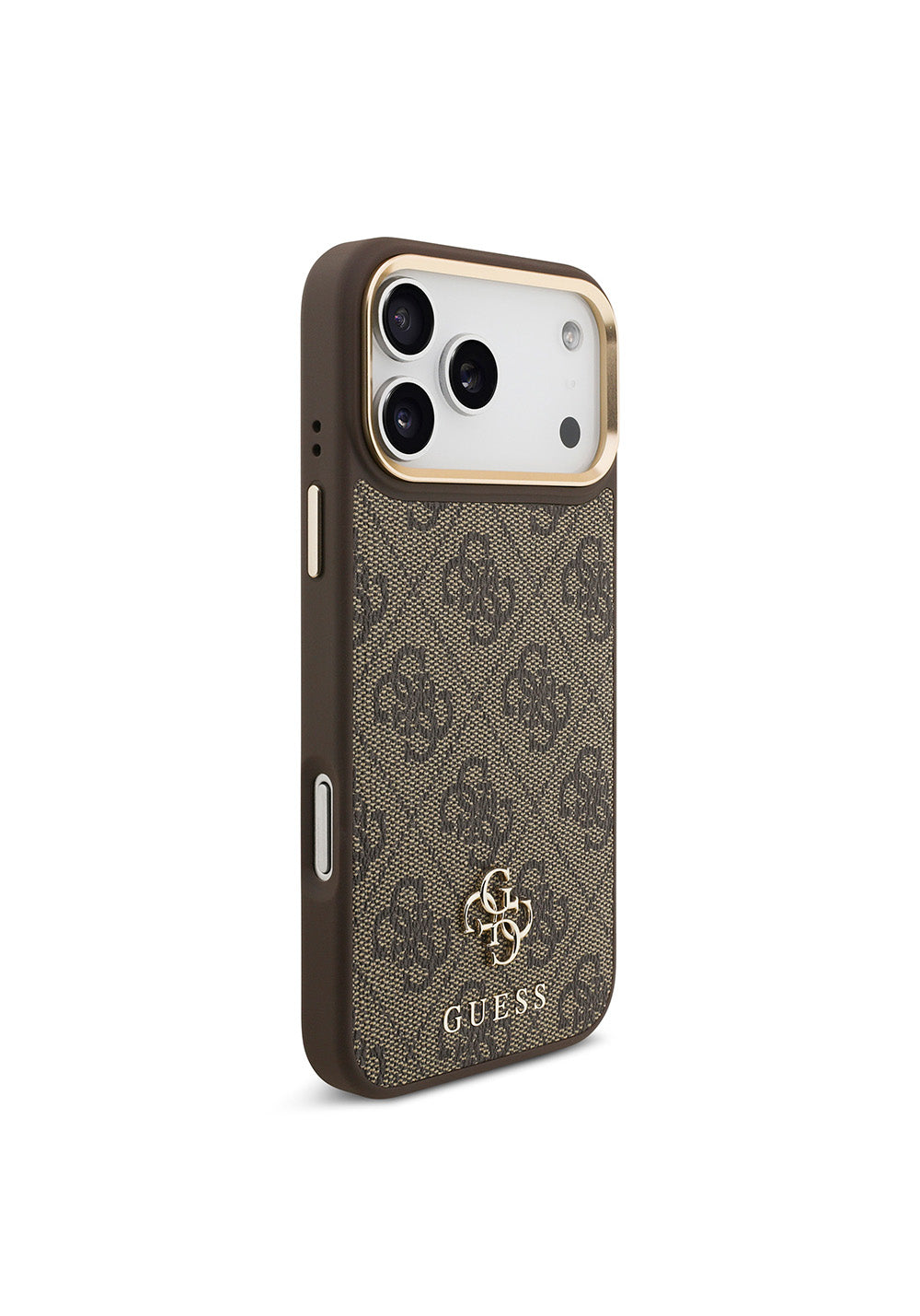 Apple iPhone 17 Pro Max Guess Orijinal Lisanslı 4G ve Yazı Logolu Kılıf + Ekran Koruyucu + Lens Koruyucu 3in1 Aksesuar Seti