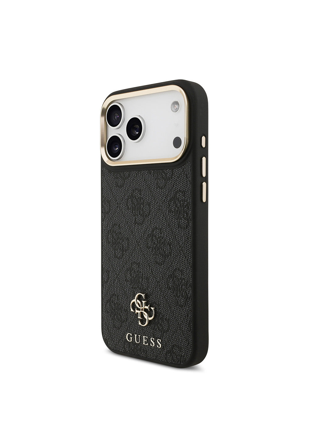 Apple iPhone 17 Pro Max Guess Orijinal Lisanslı 4G ve Yazı Logolu Kılıf + Ekran Koruyucu + Lens Koruyucu 3in1 Aksesuar Seti