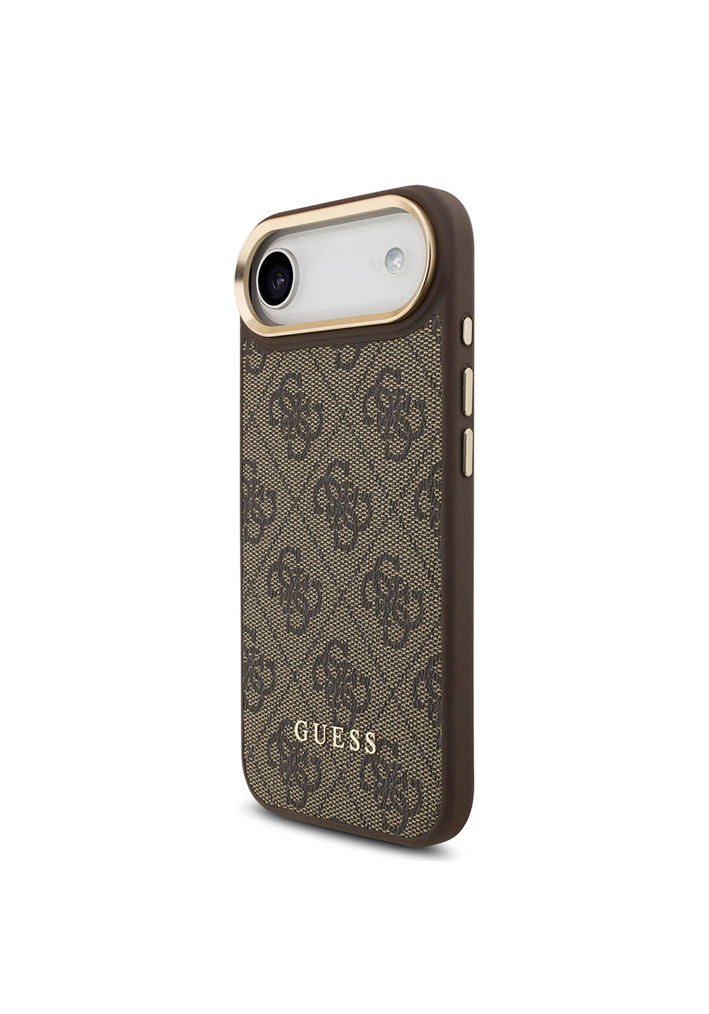 Apple iPhone 17 Air Kılıf Guess Orijinal Lisanslı Manyetik Şarj Uyumlu 4G Metal Büyük Logolu Kartlıklı Kapak