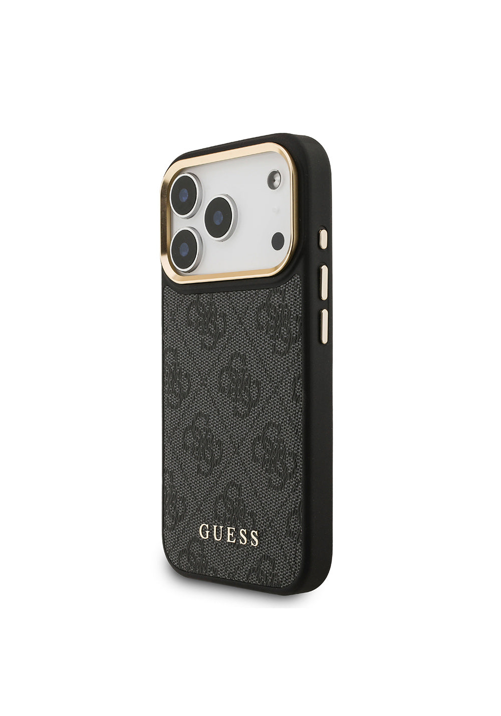 Apple iPhone 17 Pro Kılıf Guess Orijinal Lisanslı Manyetik Şarj Uyumlu 4G Metal Büyük Logolu Kartlıklı Kapak