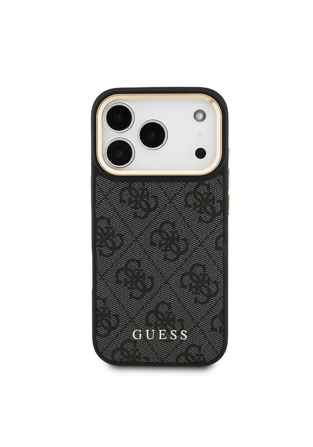 Apple iPhone 17 Pro Kılıf Guess Orijinal Lisanslı Manyetik Şarj Uyumlu 4G Metal Büyük Logolu Kartlıklı Kapak