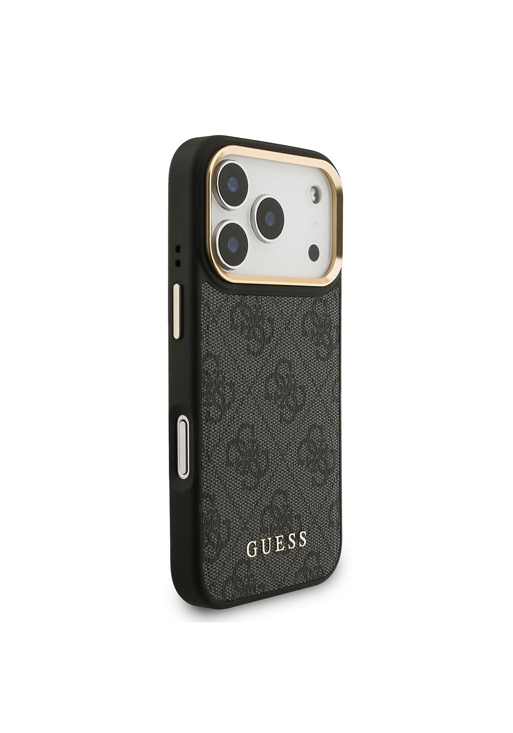 Apple iPhone 17 Pro Kılıf Guess Orijinal Lisanslı Manyetik Şarj Uyumlu 4G Metal Büyük Logolu Kartlıklı Kapak