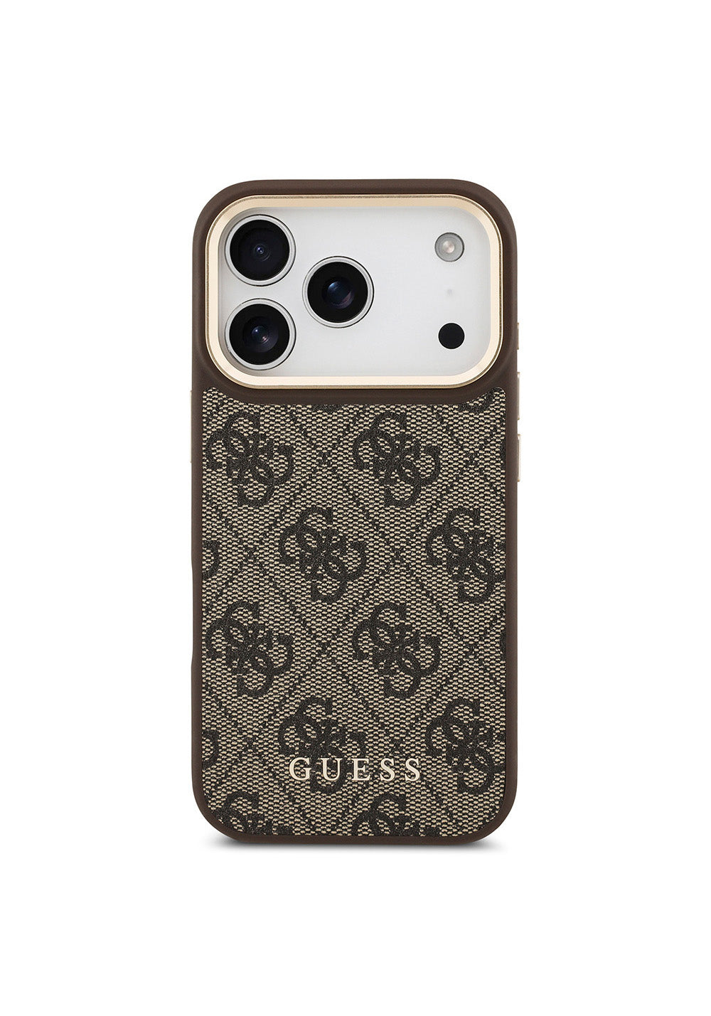 Apple iPhone 17 Pro Kılıf Guess Orijinal Lisanslı Manyetik Şarj Uyumlu 4G Metal Büyük Logolu Kartlıklı Kapak