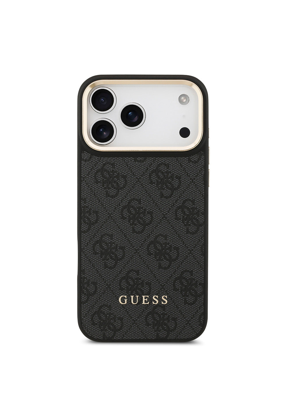 Apple iPhone 17 Pro Max Kılıf Guess Orijinal Lisanslı Manyetik Şarj Uyumlu 4G Metal Büyük Logolu Kartlıklı Kapak