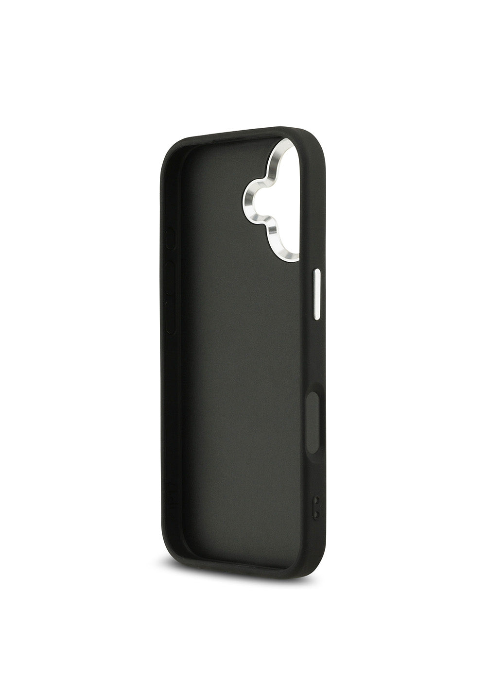 Apple iPhone 17 Kılıf Guess Orijinal Lisanslı Gümüş Metal Kamera Çerçeveli 4G Desenli Metal Büyük 4G ve Yazı Logolu Kapak