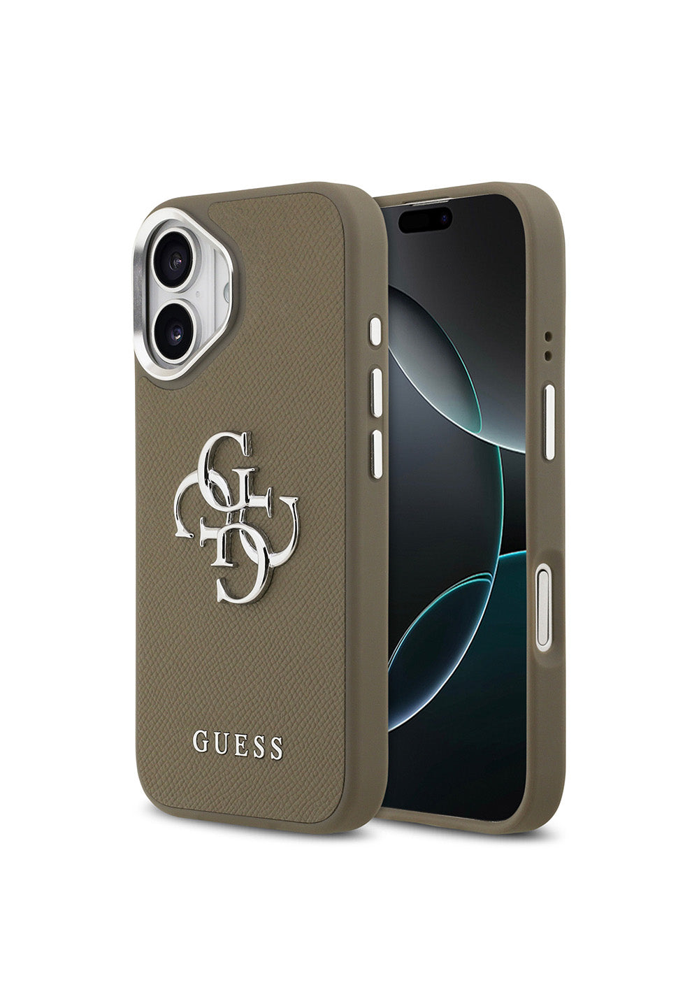 Apple iPhone 17 Kılıf Guess Orijinal Lisanslı Grained 4G Metal Büyük Logolu Kapak