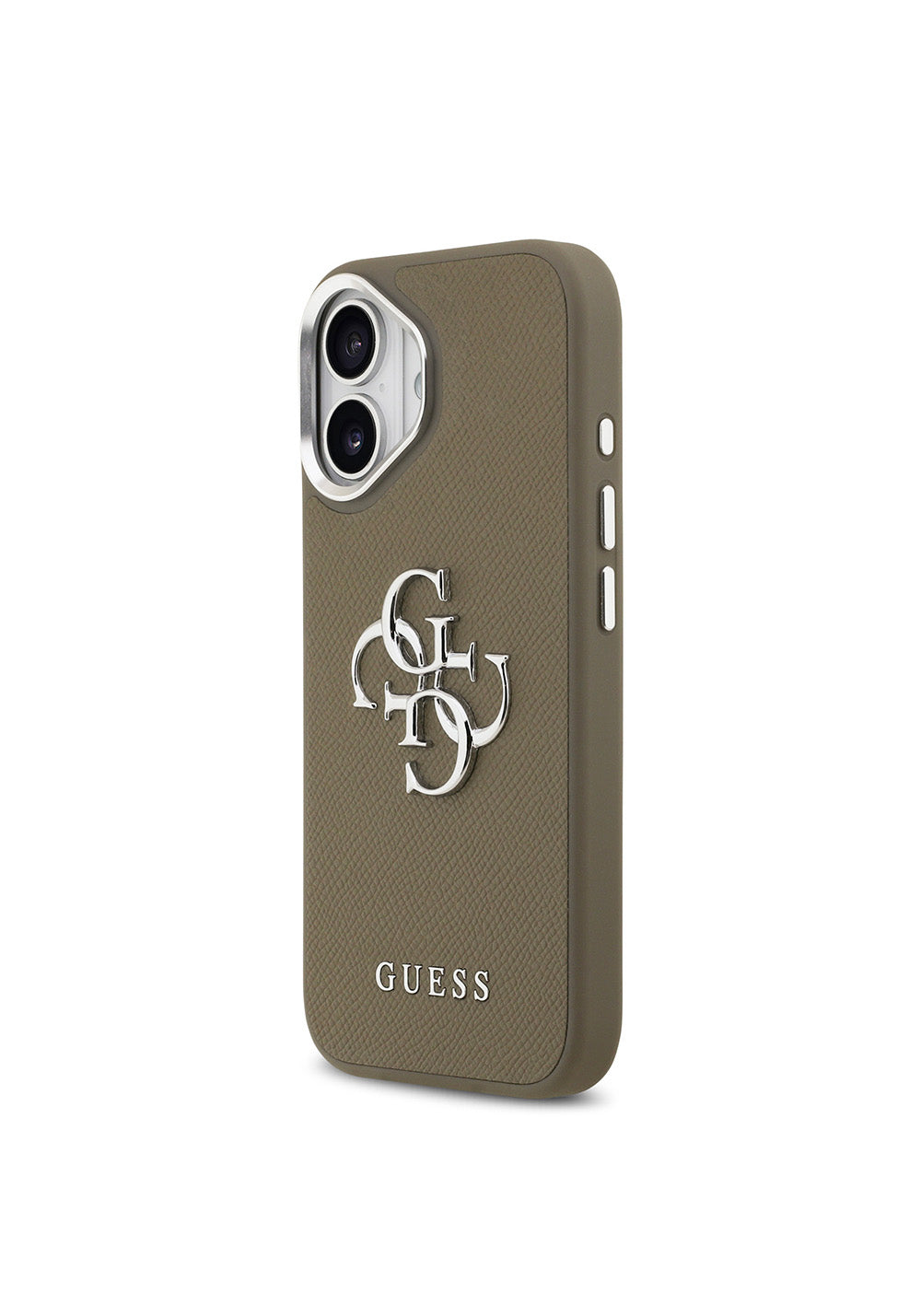 Apple iPhone 17 Kılıf Guess Orijinal Lisanslı Grained 4G Metal Büyük Logolu Kapak