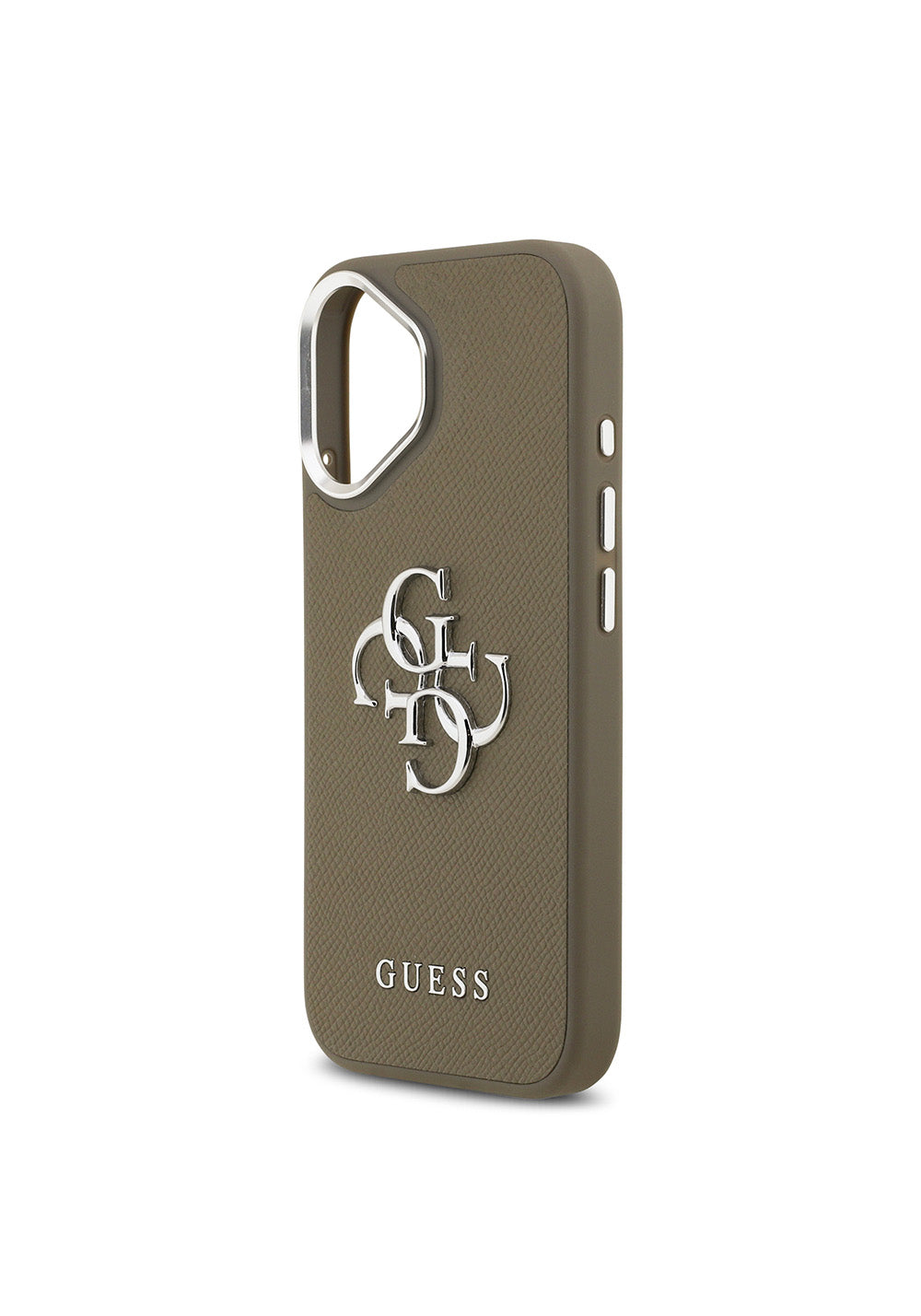 Apple iPhone 17 Kılıf Guess Orijinal Lisanslı Grained 4G Metal Büyük Logolu Kapak