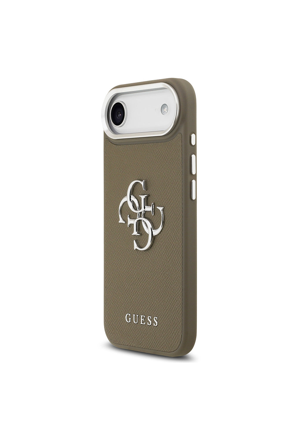 Apple iPhone 17 Air Kılıf Guess Orijinal Lisanslı Grained 4G Metal Büyük Logolu Kapak