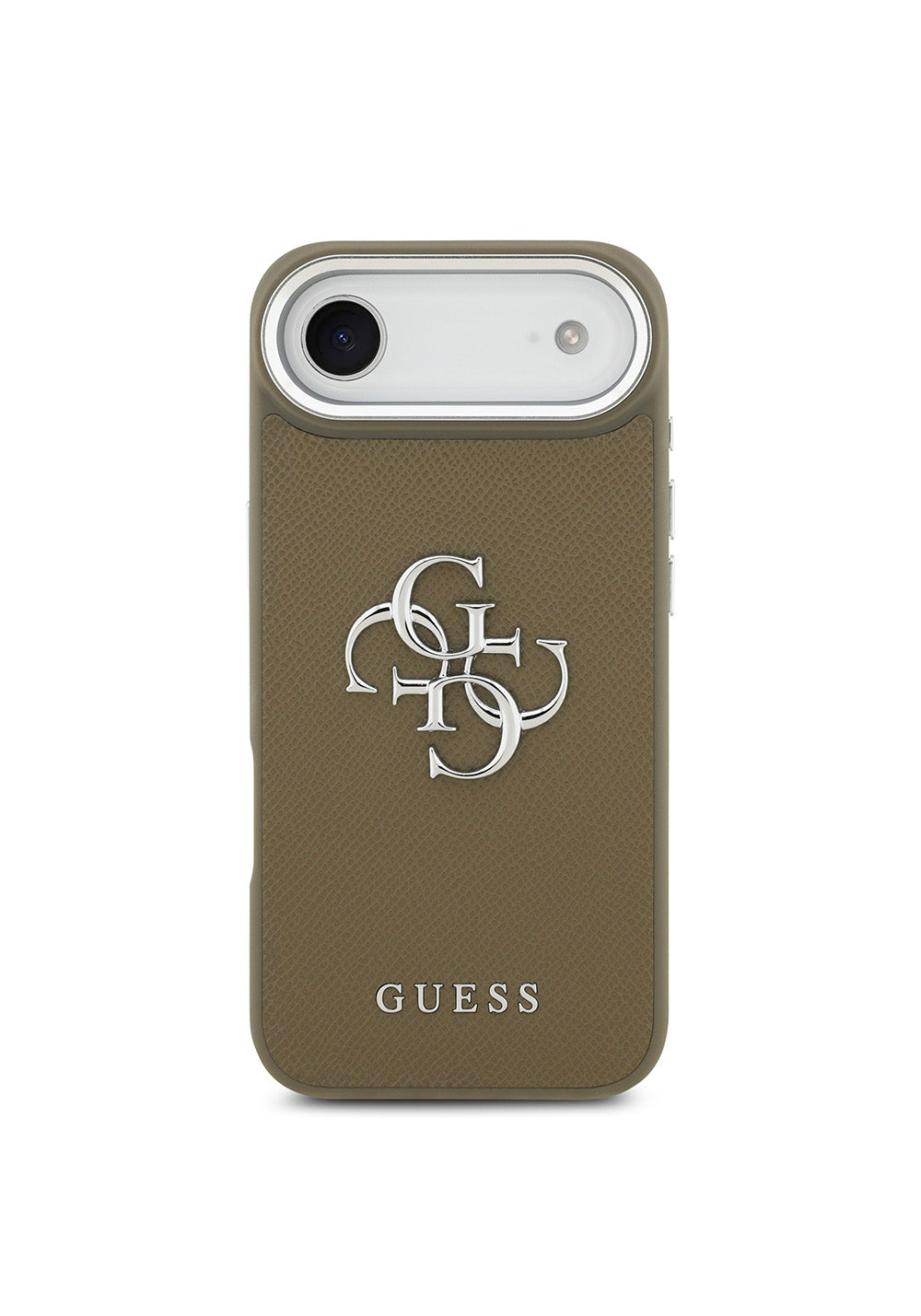 Apple iPhone 17 Air Kılıf Guess Orijinal Lisanslı Grained 4G Metal Büyük Logolu Kapak