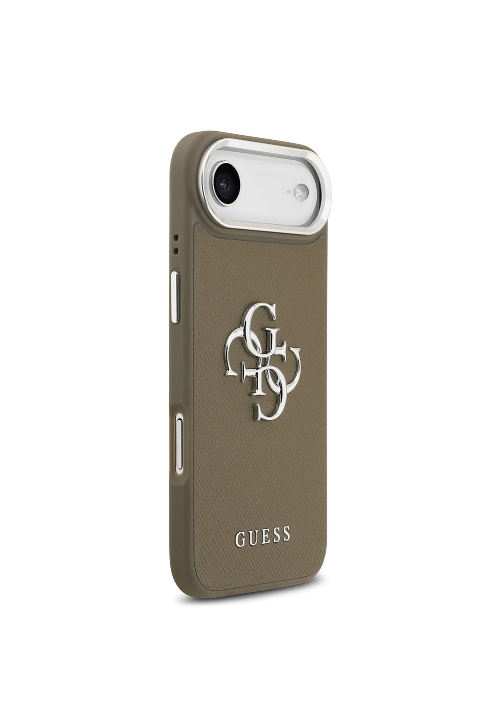 Apple iPhone 17 Air Kılıf Guess Orijinal Lisanslı Grained 4G Metal Büyük Logolu Kapak