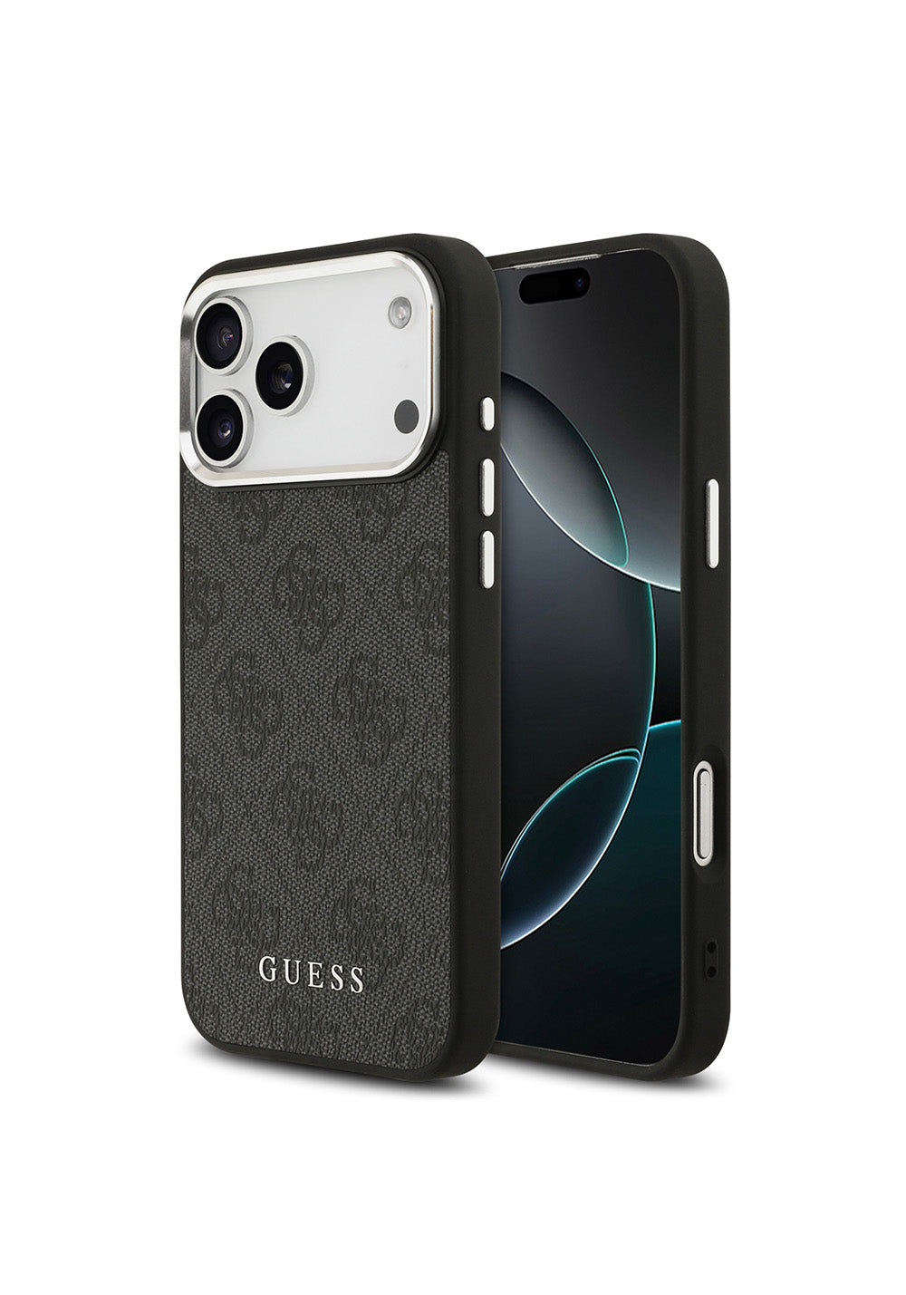 Apple iPhone 17 Pro Max Kılıf Guess Orijinal Lisanslı Manyetik Şarj Uyumlu 4G Klasik Yazı Logolu Kapak