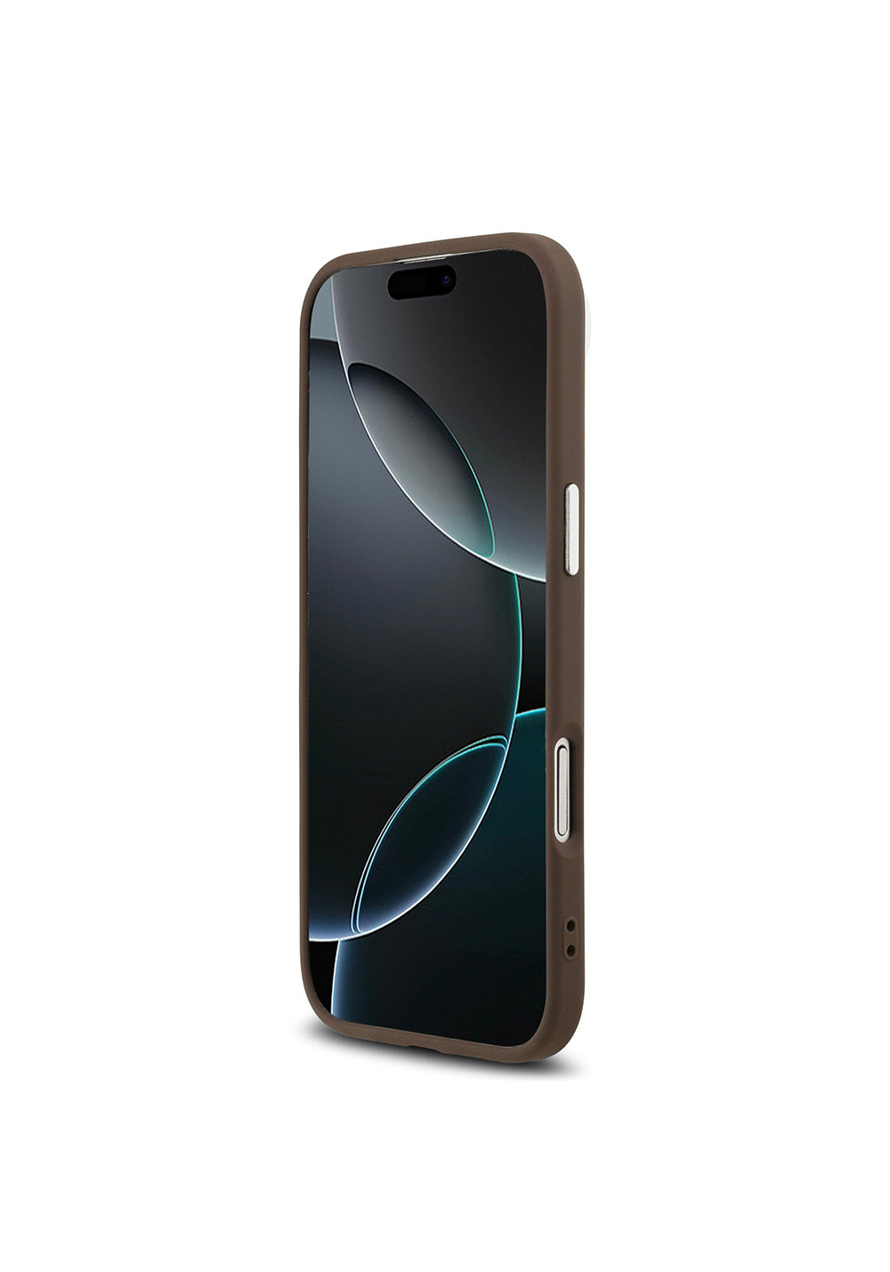Apple iPhone 17 Air Kılıf Guess Orijinal Lisanslı Manyetik Şarj Uyumlu Gümüş Metal Kamera Çerçeveli Üçgen Logo 4G Desenli Kapak