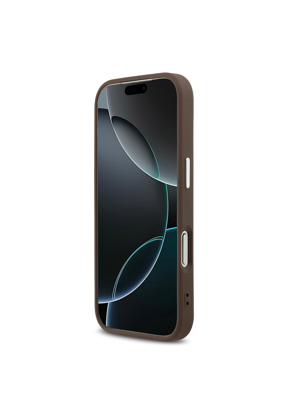 Apple iPhone 17 Pro Kılıf Guess Orijinal Lisanslı Manyetik Şarj Uyumlu Gümüş Metal Kamera Çerçeveli Üçgen Logo 4G Desenli Kapak