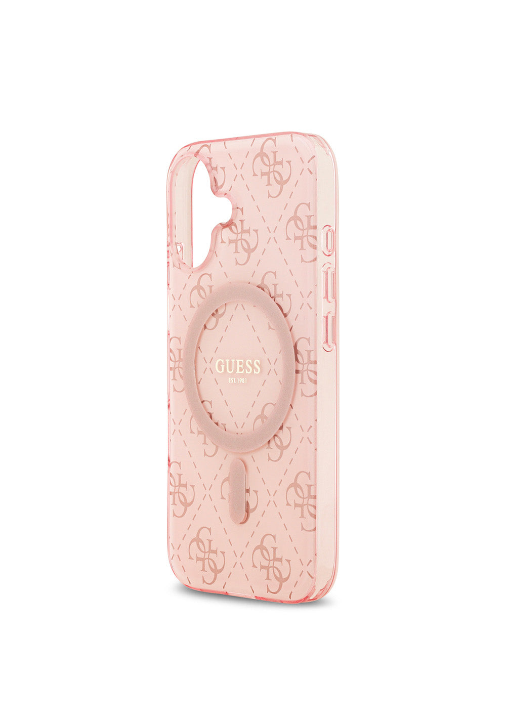 Apple iPhone 17 Kılıf Guess Orijinal Lisanslı Manyetik Şarj Uyumlu IML Baskılı Klasik Logolu 4G Desenli Kapak