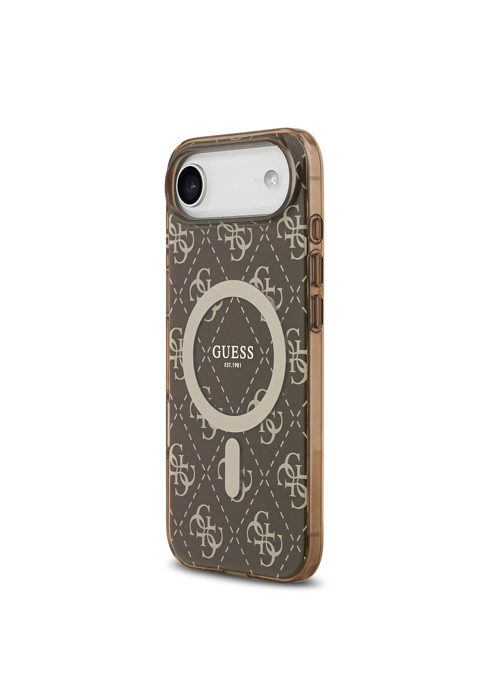 Apple iPhone 17 Air Kılıf Guess Orijinal Lisanslı Manyetik Şarj Uyumlu IML Baskılı Klasik Logolu 4G Desenli Kapak
