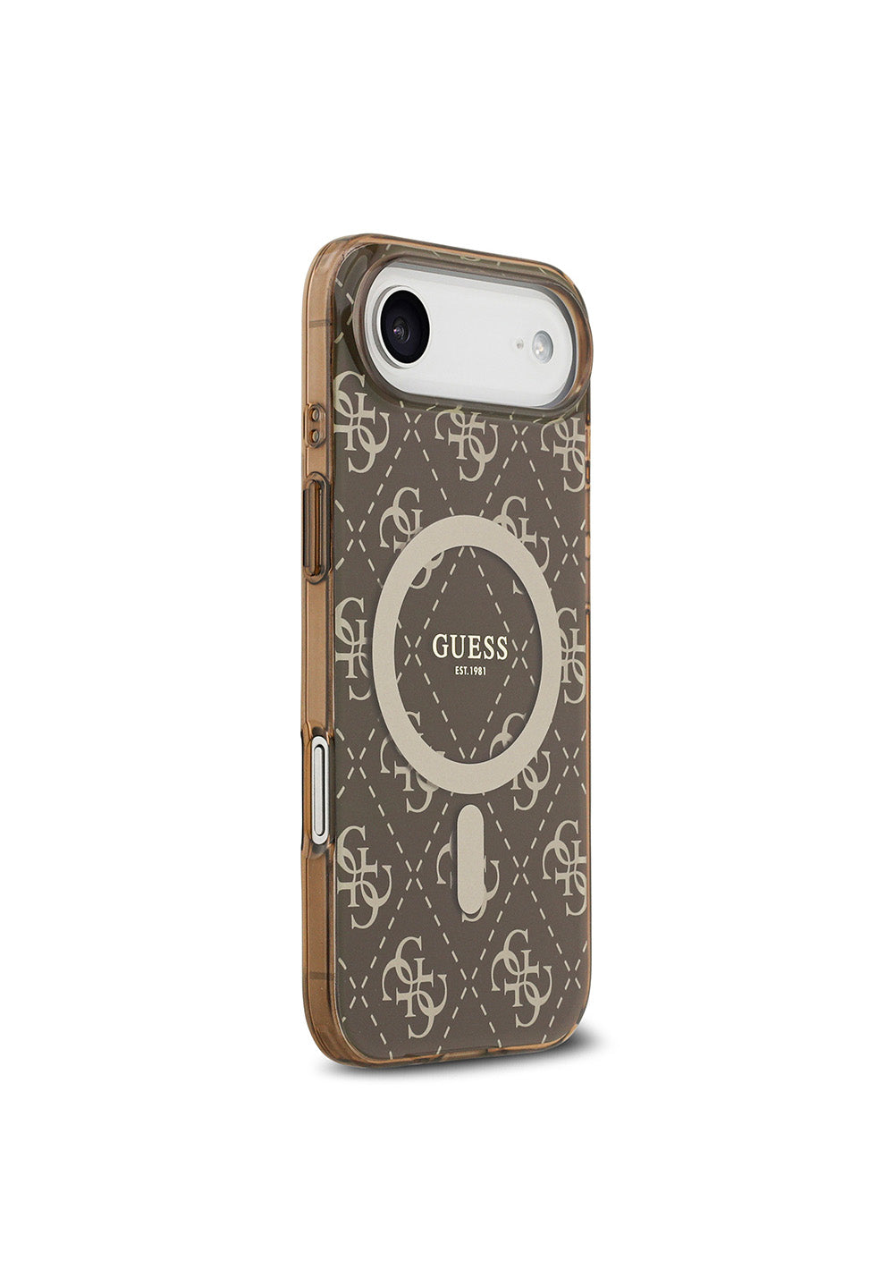 Apple iPhone 17 Air Kılıf Guess Orijinal Lisanslı Manyetik Şarj Uyumlu IML Baskılı Klasik Logolu 4G Desenli Kapak