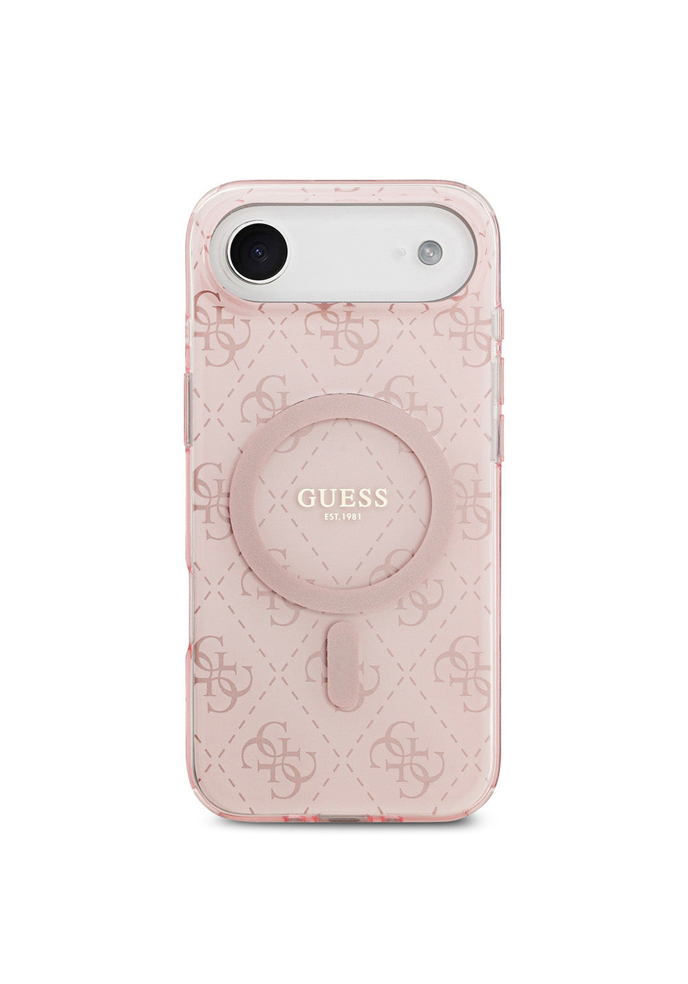 Apple iPhone 17 Air Kılıf Guess Orijinal Lisanslı Manyetik Şarj Uyumlu IML Baskılı Klasik Logolu 4G Desenli Kapak