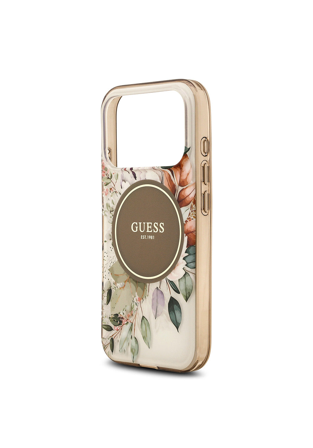 Apple iPhone 17 Pro Max Kılıf Guess Orijinal Lisanslı Manyetik Şarj Uyumlu Flower Tonal Circle Kapak