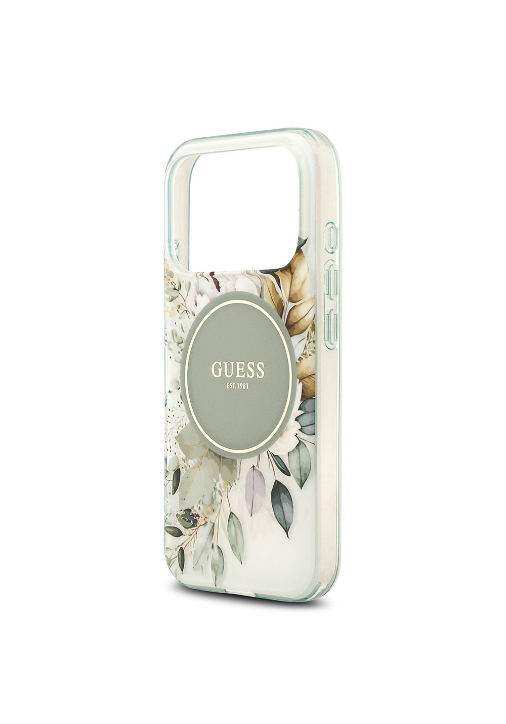 Apple iPhone 17 Pro Max Kılıf Guess Orijinal Lisanslı Manyetik Şarj Uyumlu Flower Tonal Circle Kapak