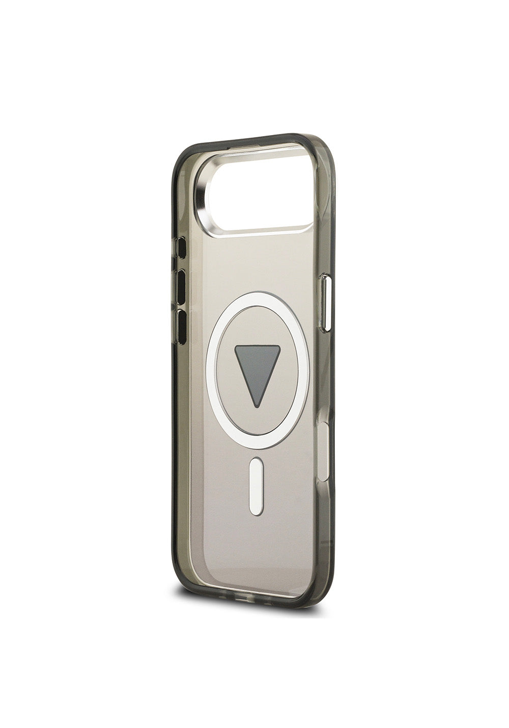 Apple iPhone 17 Air Kılıf Guess Orijinal Lisanslı Manyetik Şarj Uyumlu IML Baskılı Üçgen Logolu Metal Kamera Çerçeveli Kapak