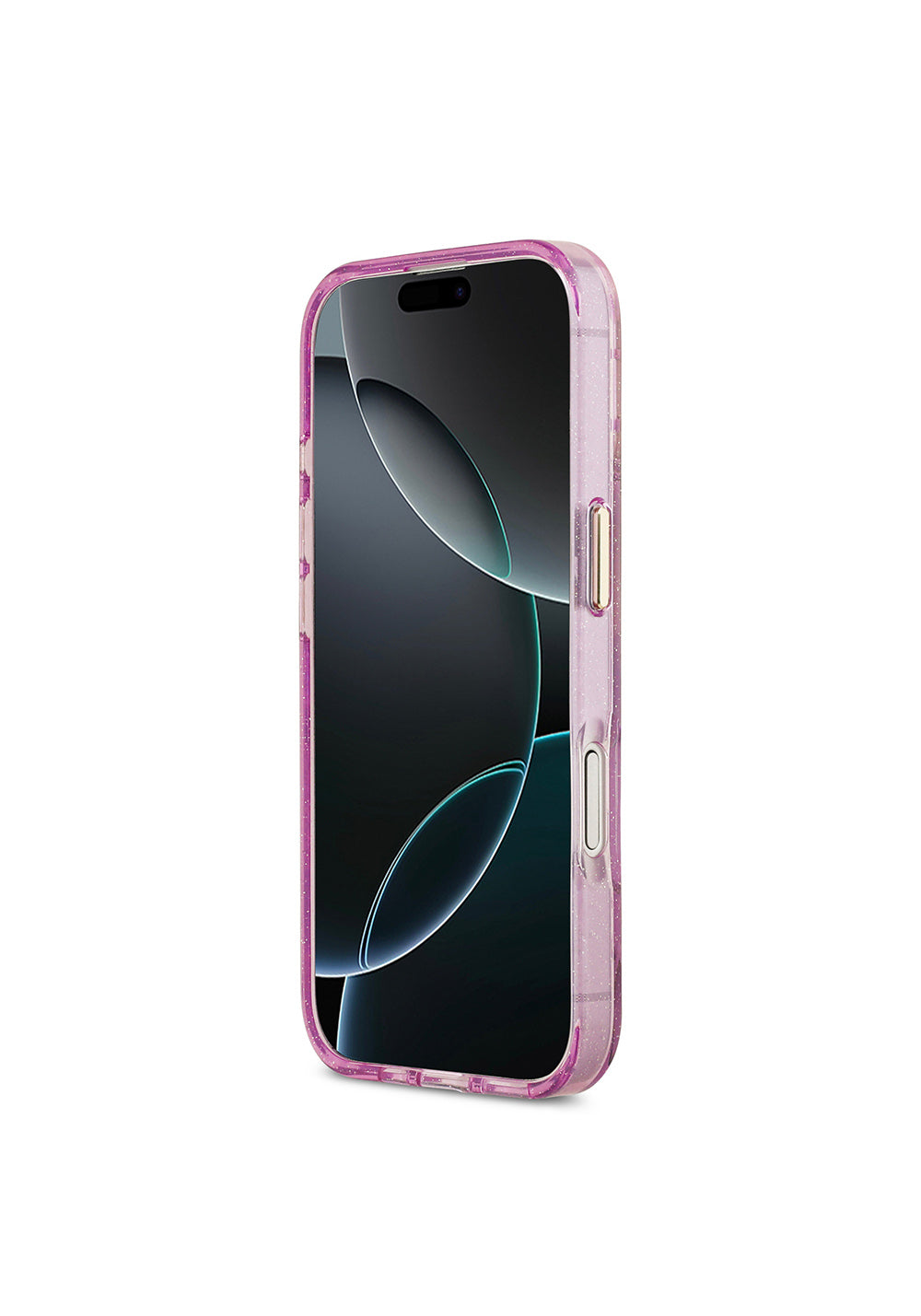 Apple iPhone 17 Kılıf Guess Orijinal Lisanslı Manyetik Şarj Uyumlu Simli Çiçek Desenli Metal Kamera Çerçeveli Üçgen Logolu Kapak