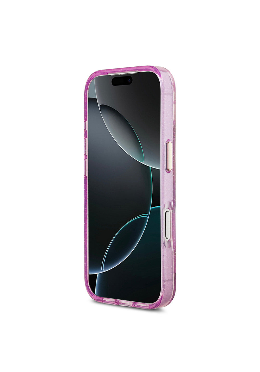 Apple iPhone 17 Pro Max Kılıf Guess Orijinal Lisanslı Manyetik Şarj Uyumlu Simli Çiçek Desenli Metal Kamera Çerçeveli Üçgen Logolu Kapak
