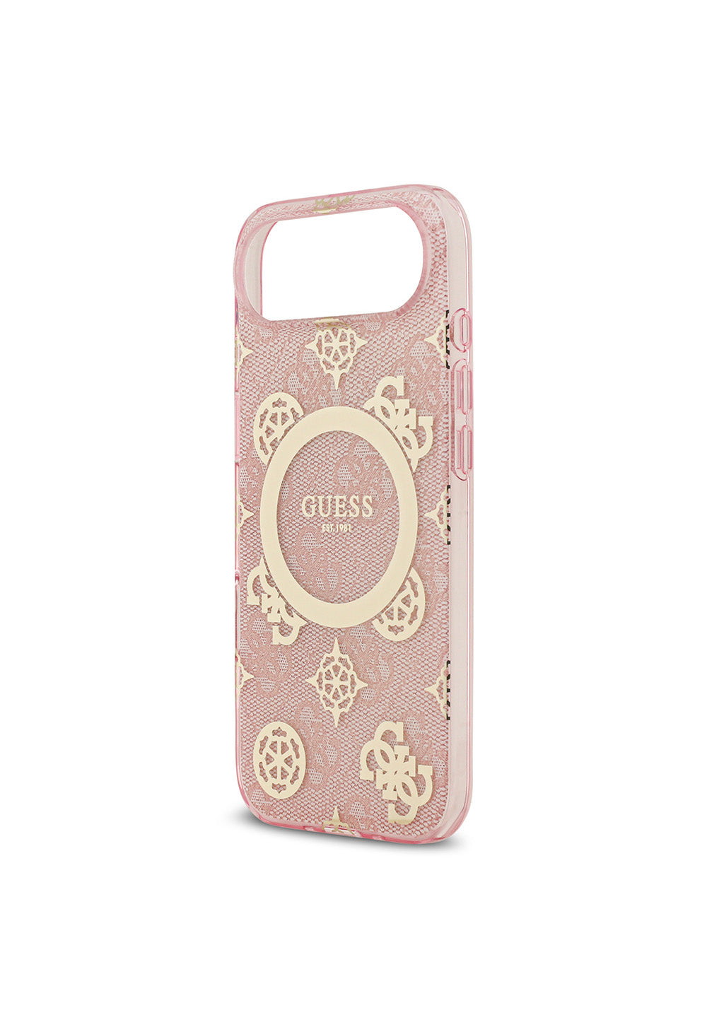 Apple iPhone 17 Air Kılıf Guess Orijinal Lisanslı Manyetik Şarj Uyumlu IML Peony ve 4G Desenli Klasik Logolu Kapak
