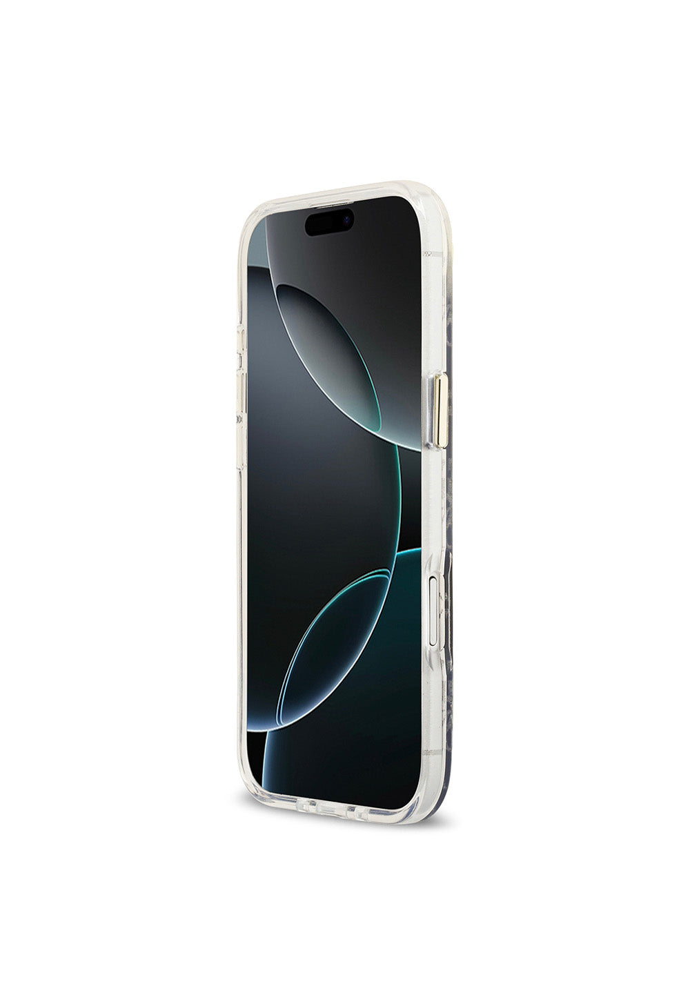 Apple iPhone 17 Air Kılıf Guess Orijinal Lisanslı Manyetik Şarj Uyumlu 4G Desenli Simli Silikon Kapak