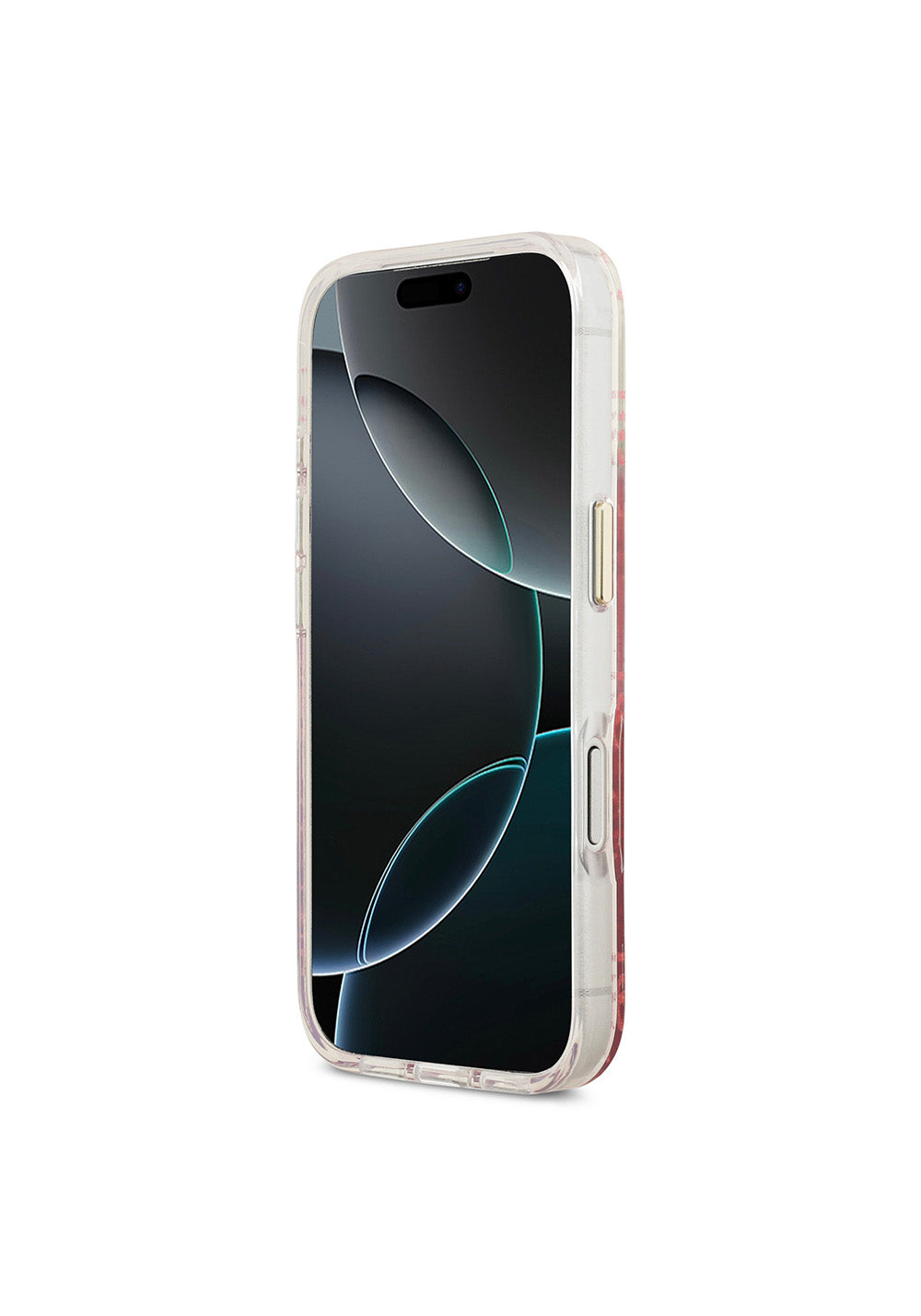 Apple iPhone 17 Pro Kılıf Guess Orijinal Lisanslı Manyetik Şarj Uyumlu 4G Desenli Simli Silikon Kapak