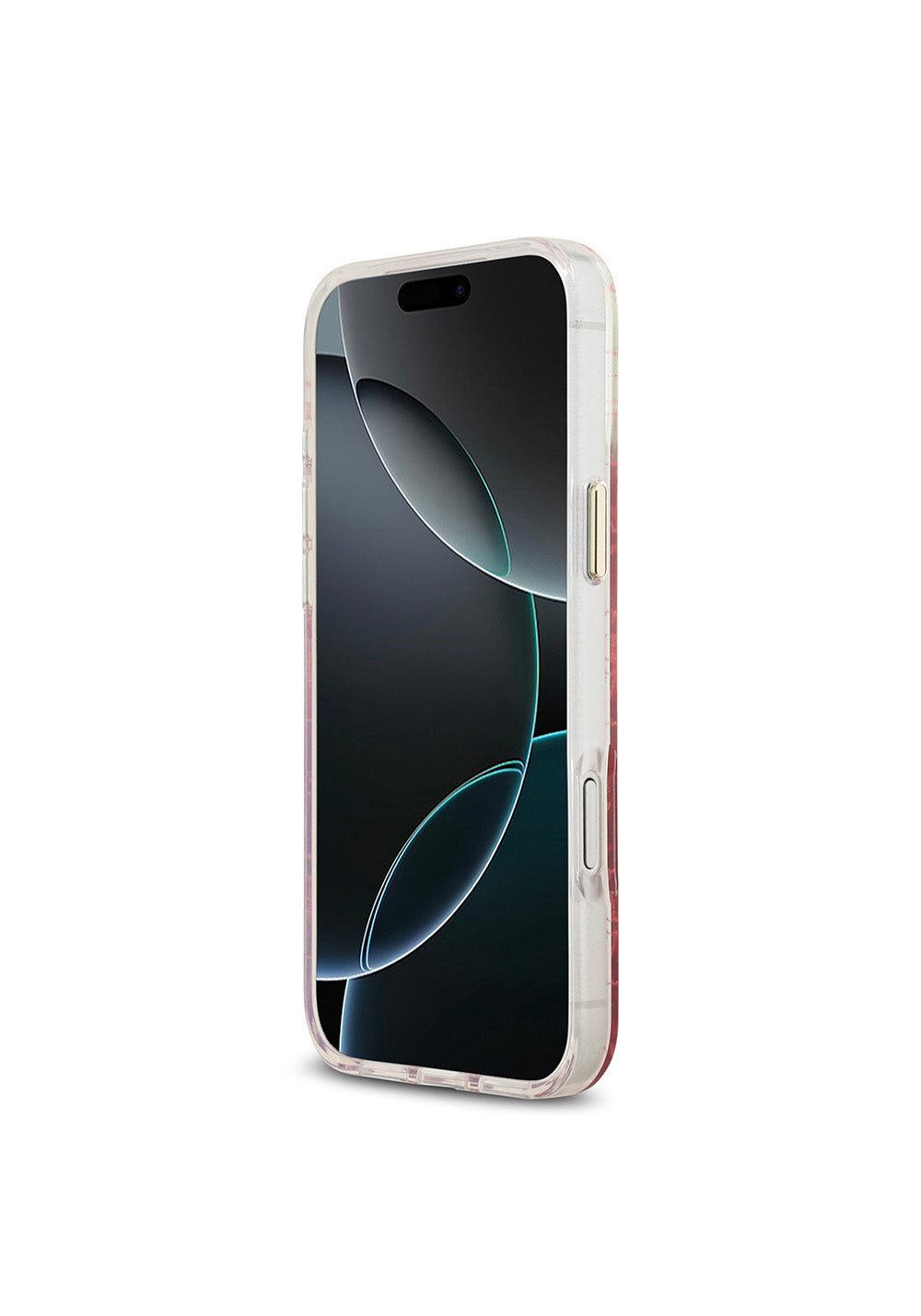 Apple iPhone 17 Pro Max Kılıf Guess Orijinal Lisanslı Manyetik Şarj Uyumlu 4G Desenli Simli Silikon Kapak