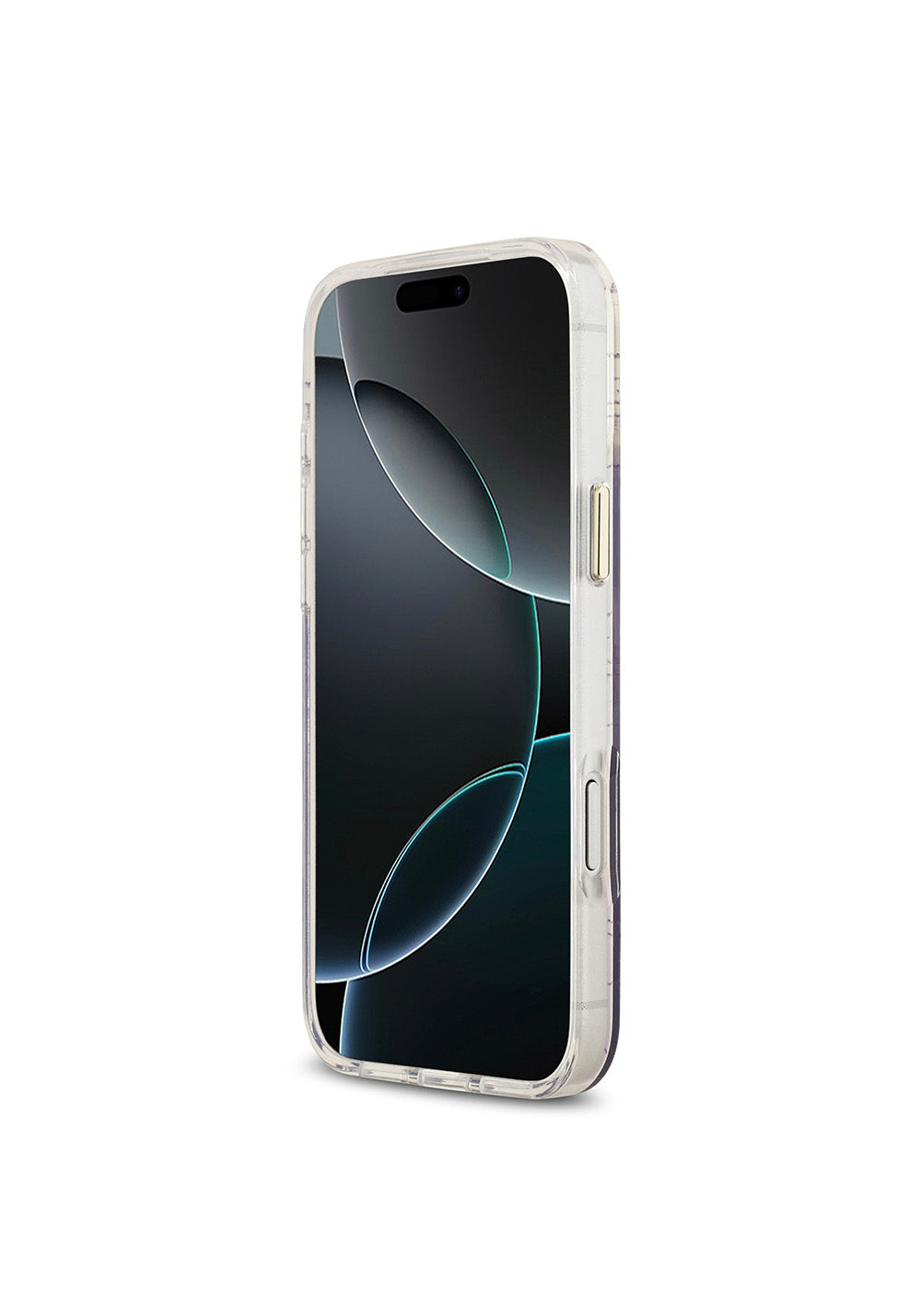 Apple iPhone 17 Pro Max Kılıf Guess Orijinal Lisanslı Manyetik Şarj Uyumlu 4G Desenli Simli Silikon Kapak
