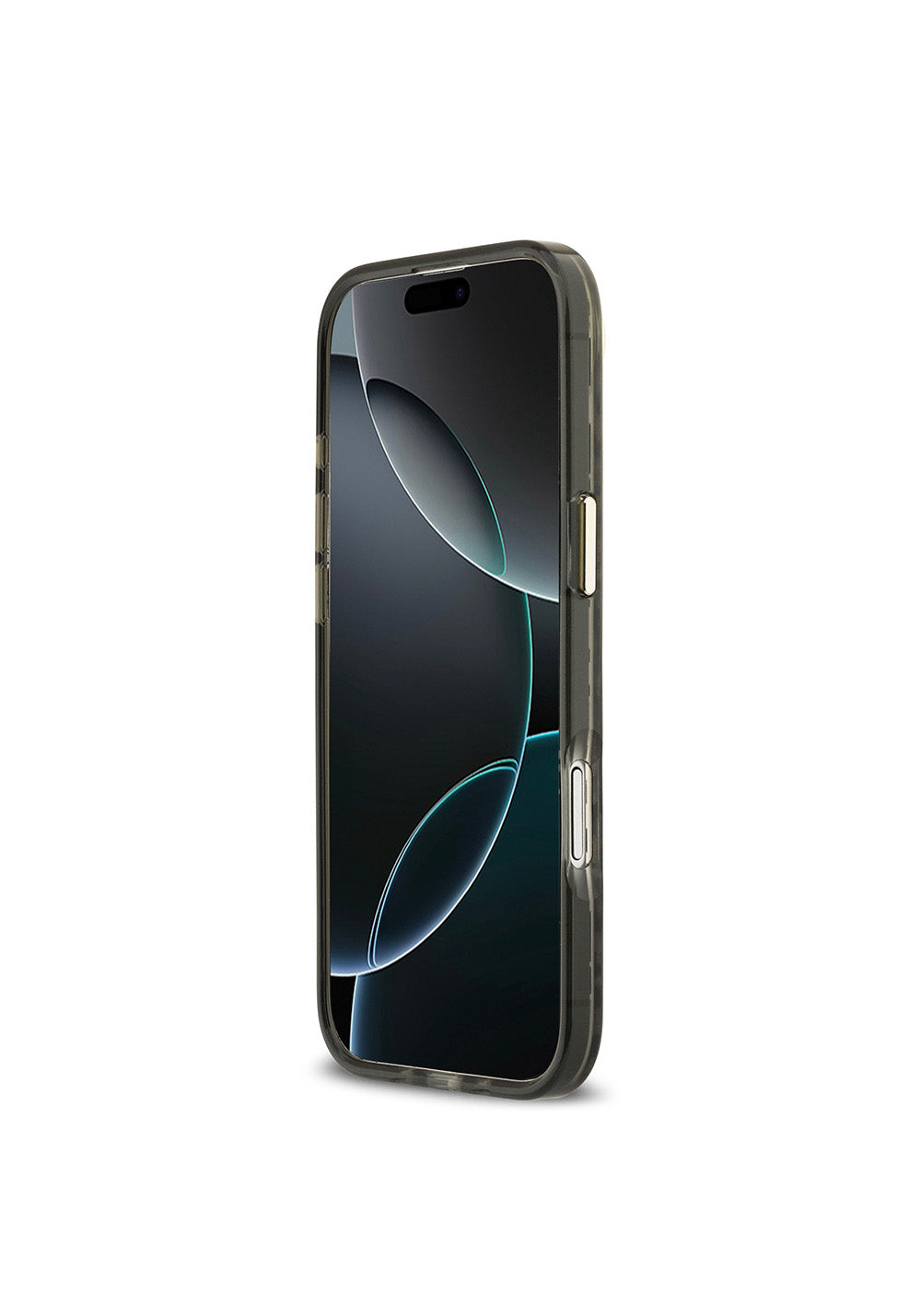 Apple iPhone 17 Air Kılıf Guess Orijinal Lisanslı Manyetik Şarj Uyumlu Üçgen Logolu Simli Leopar Desenli Kapak