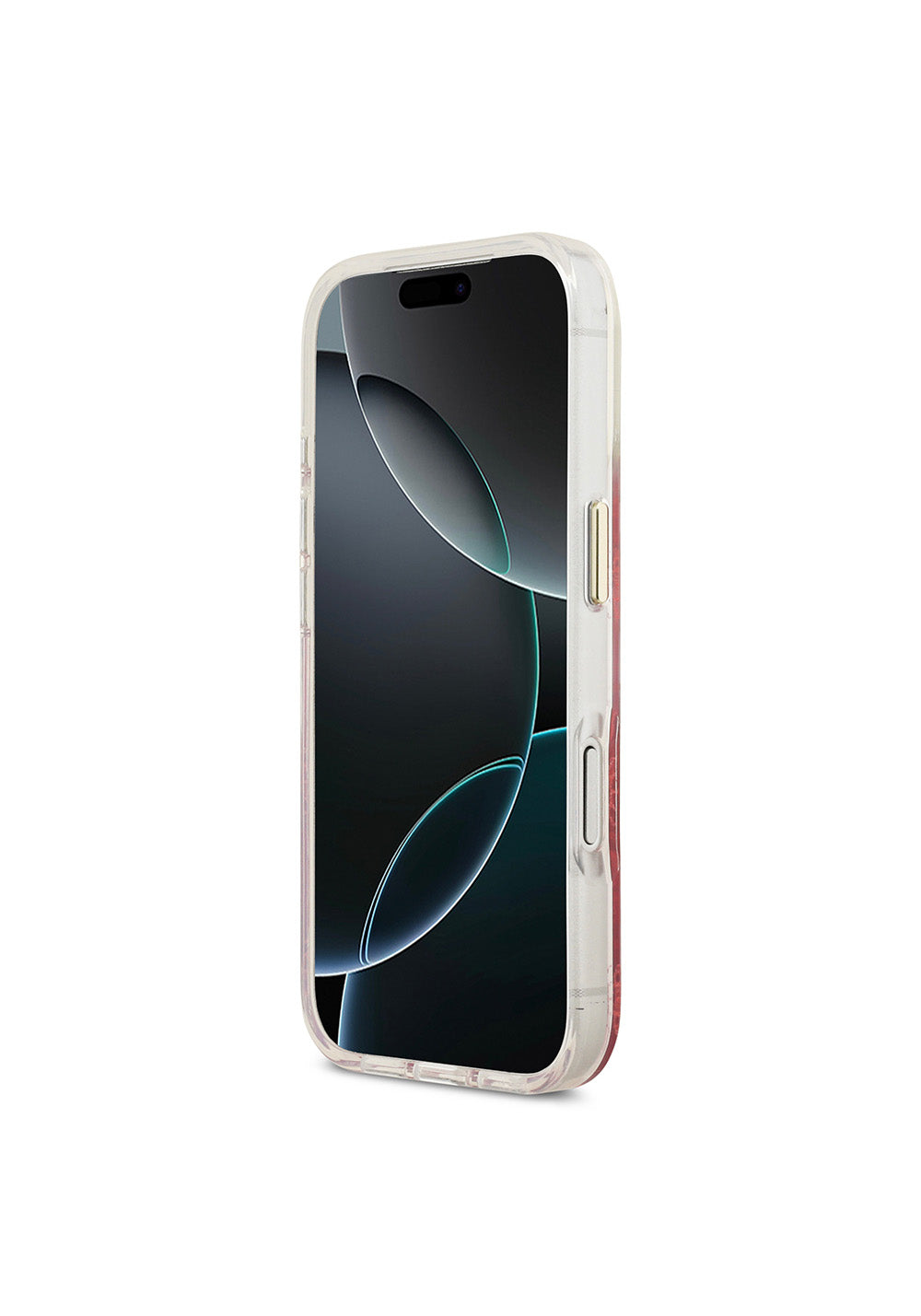 Apple iPhone 17 Pro Kılıf Guess Orijinal Lisanslı Manyetik Şarj Uyumlu Simli Peony Desenli Silikon Kapak