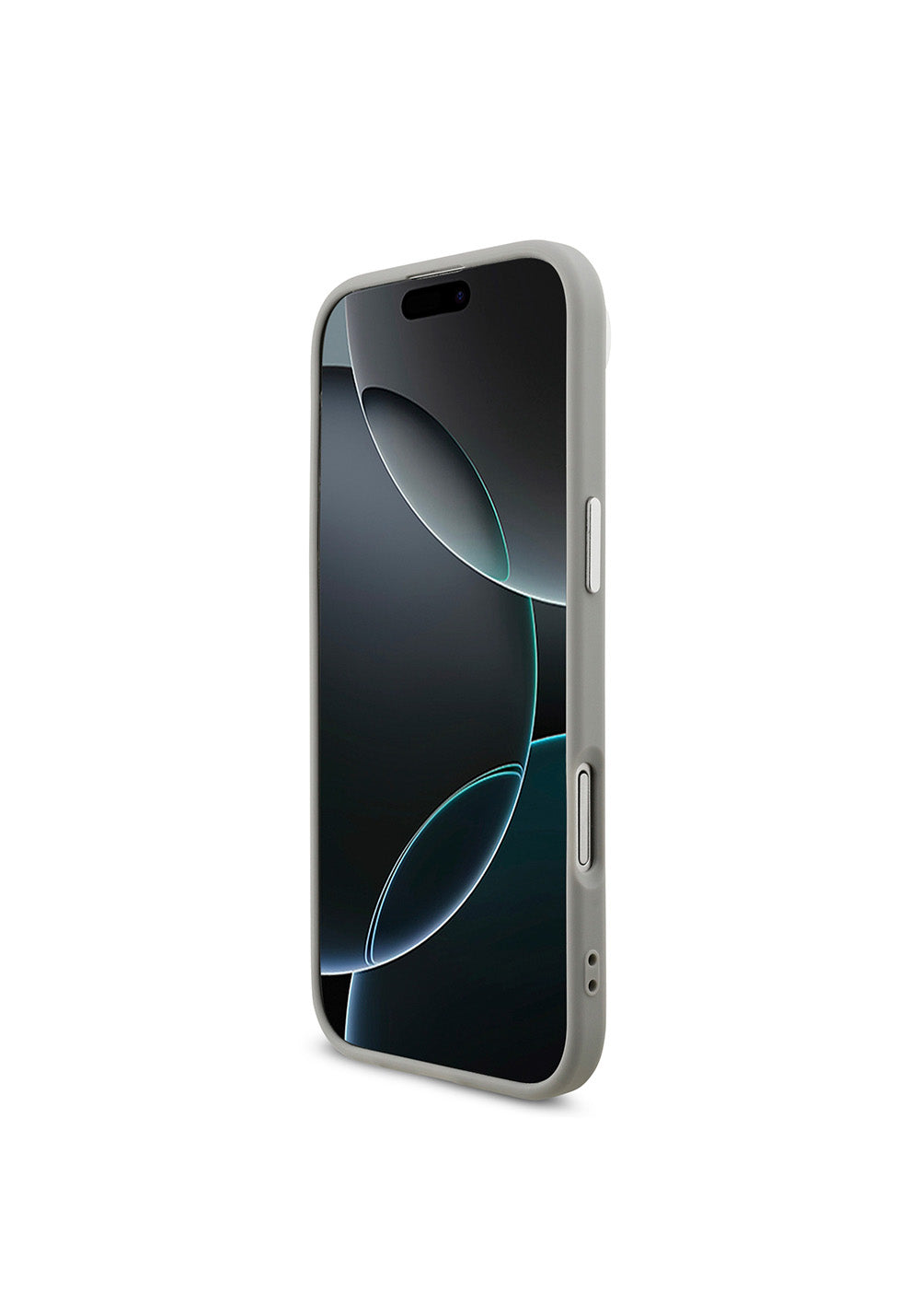 Apple iPhone 17 Air Kılıf Guess Orijinal Lisanslı Manyetik Şarj Uyumlu Metal Kamera Çerçeveli Üçgen Logolu Glitter Kapak