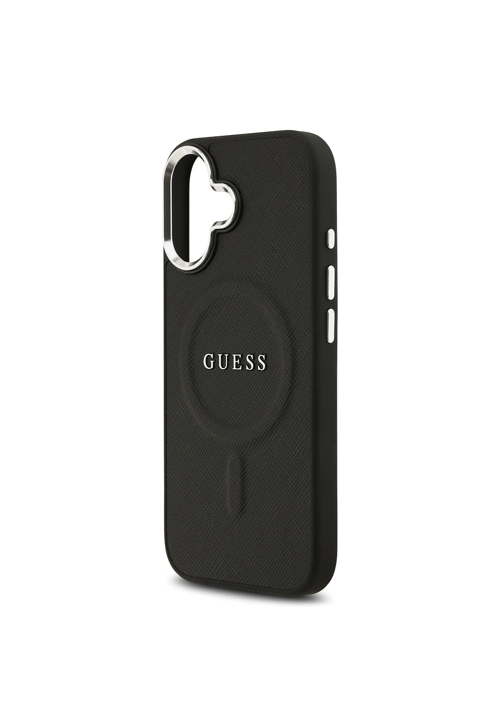 Apple iPhone 17 Kılıf Guess Orijinal Lisanslı Manyetik Şarj Uyumlu Klasik Yazı Logolu PU Deri Kapak