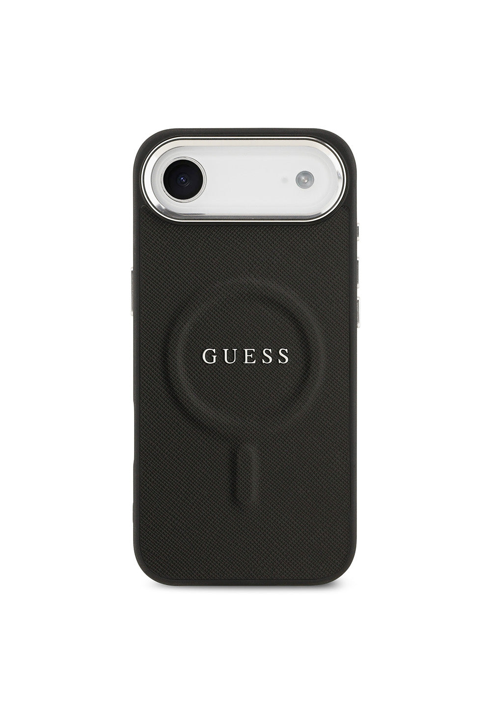 Apple iPhone 17 Air Kılıf Guess Orijinal Lisanslı Manyetik Şarj Uyumlu Klasik Yazı Logolu PU Deri Kapak