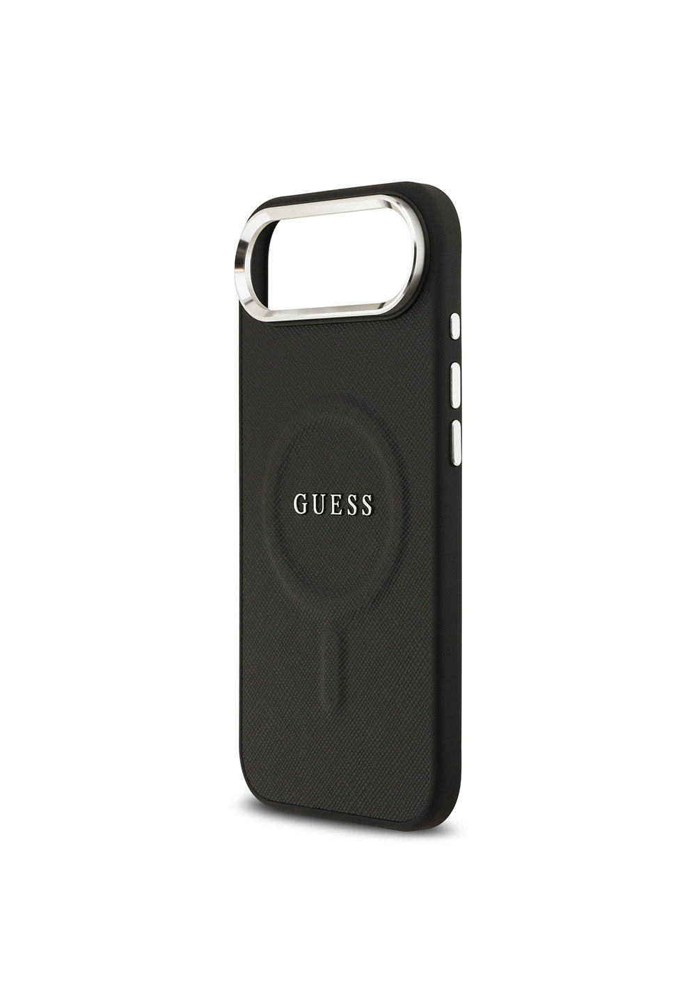 Apple iPhone 17 Air Kılıf Guess Orijinal Lisanslı Manyetik Şarj Uyumlu Klasik Yazı Logolu PU Deri Kapak