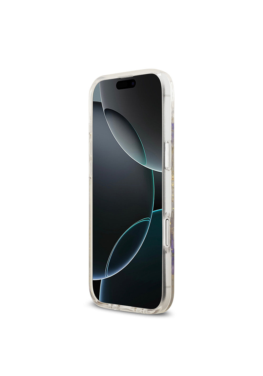 Apple iPhone 17 Air Kılıf Guess Orijinal Lisanslı Manyetik Şarj Uyumlu Transparan Resin Flowers Kapak