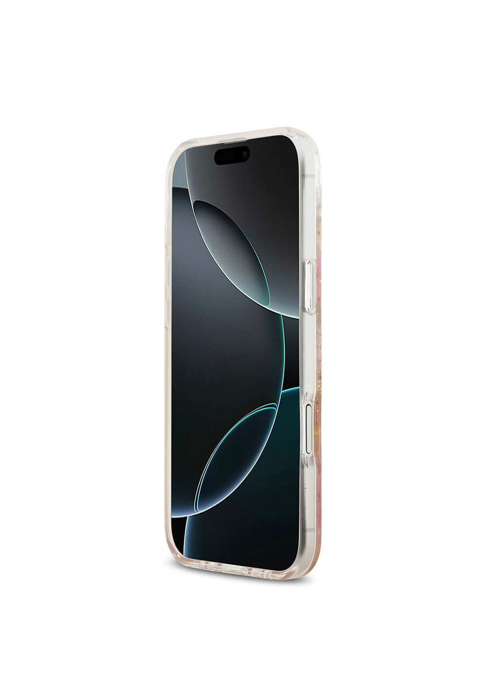 Apple iPhone 17 Air Kılıf Guess Orijinal Lisanslı Manyetik Şarj Uyumlu Transparan Resin Flowers Kapak