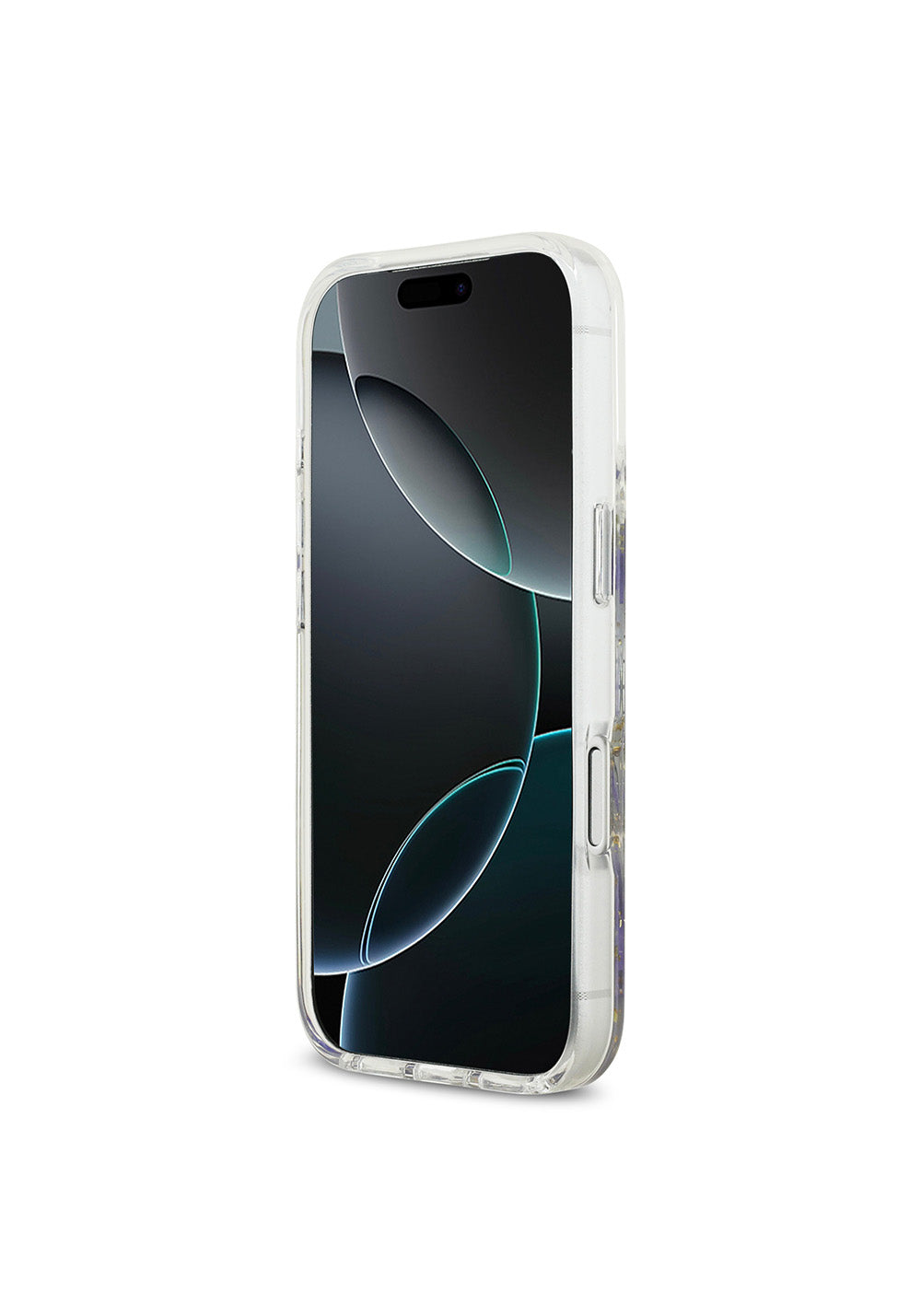 Apple iPhone 17 Pro Kılıf Guess Orijinal Lisanslı Manyetik Şarj Uyumlu Transparan Resin Flowers Kapak
