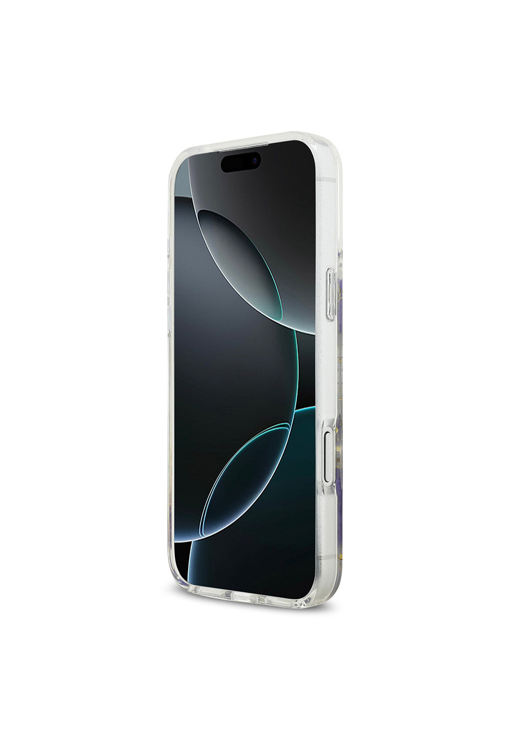 Apple iPhone 17 Pro Max Kılıf Guess Orijinal Lisanslı Manyetik Şarj Uyumlu Transparan Resin Flowers Kapak