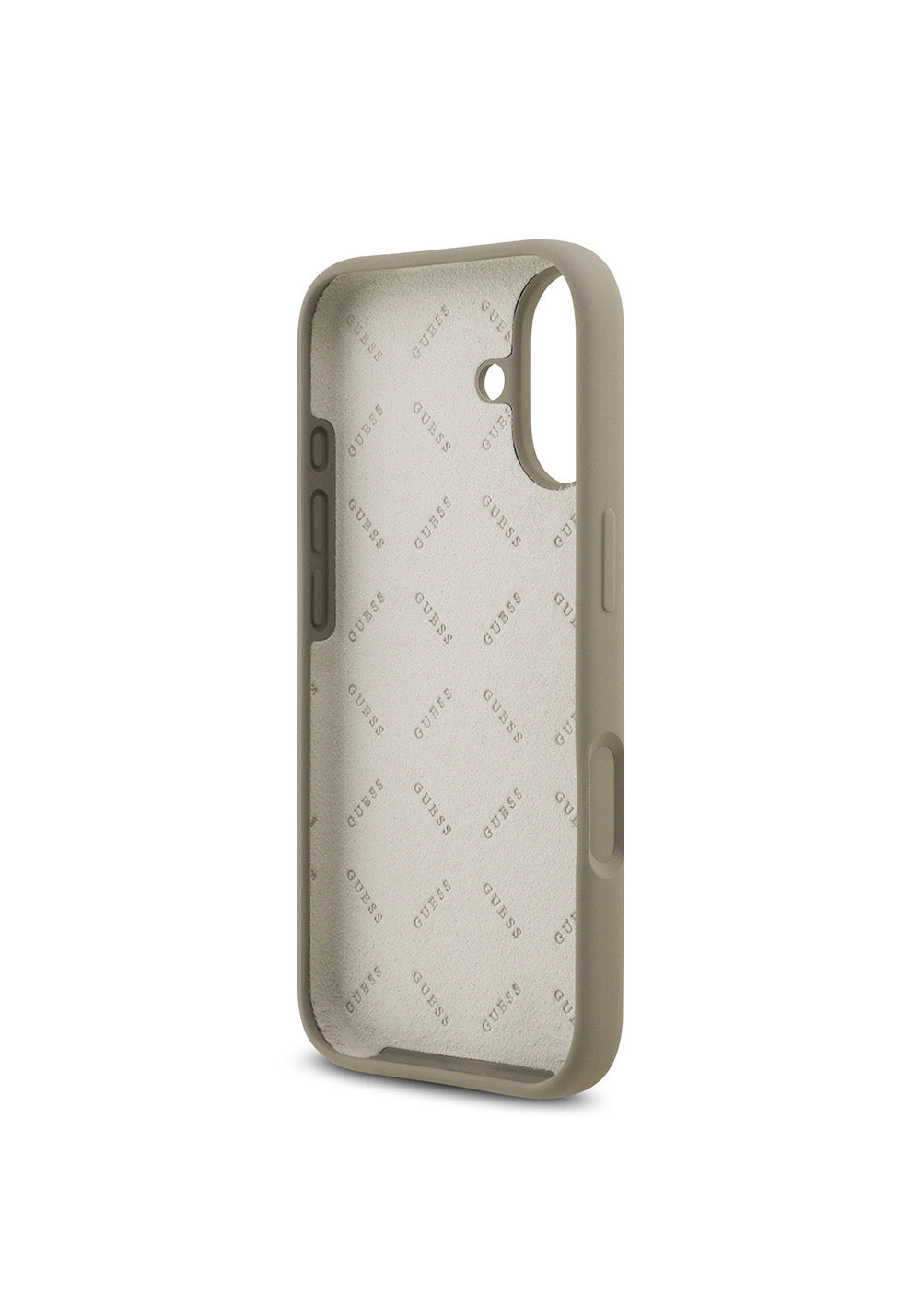 Apple iPhone 17 Kılıf Guess Orijinal Lisanslı Grained Yazı Logolu Kapak