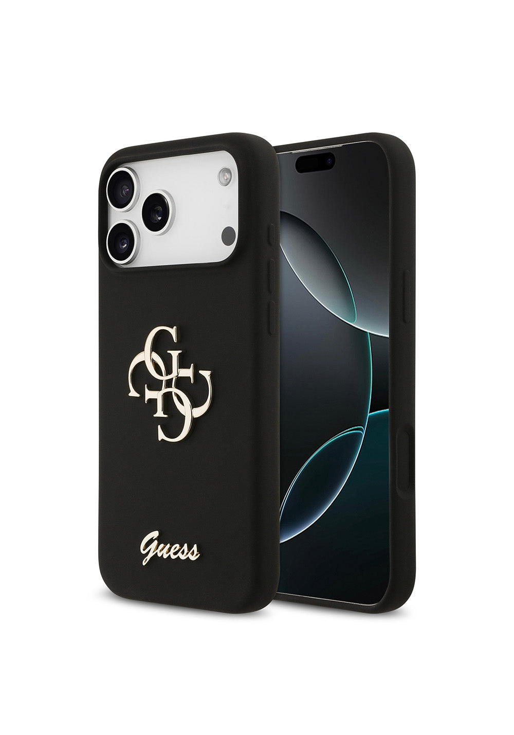 Apple iPhone 17 Pro Max Kılıf Guess Orijinal Lisanslı Grained Yazı Logolu Kapak