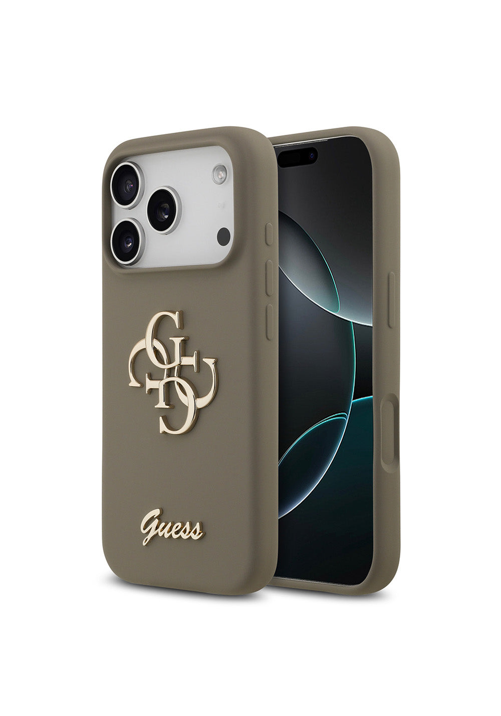 Apple iPhone 17 Pro Max Kılıf Guess Orijinal Lisanslı Grained Yazı Logolu Kapak