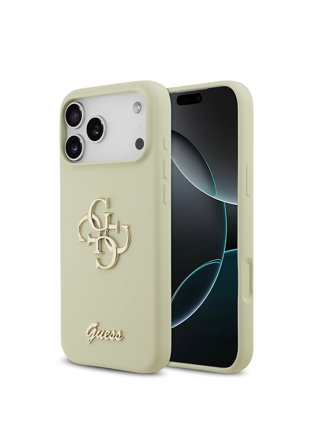 Apple iPhone 17 Pro Max Kılıf Guess Orijinal Lisanslı Grained Yazı Logolu Kapak