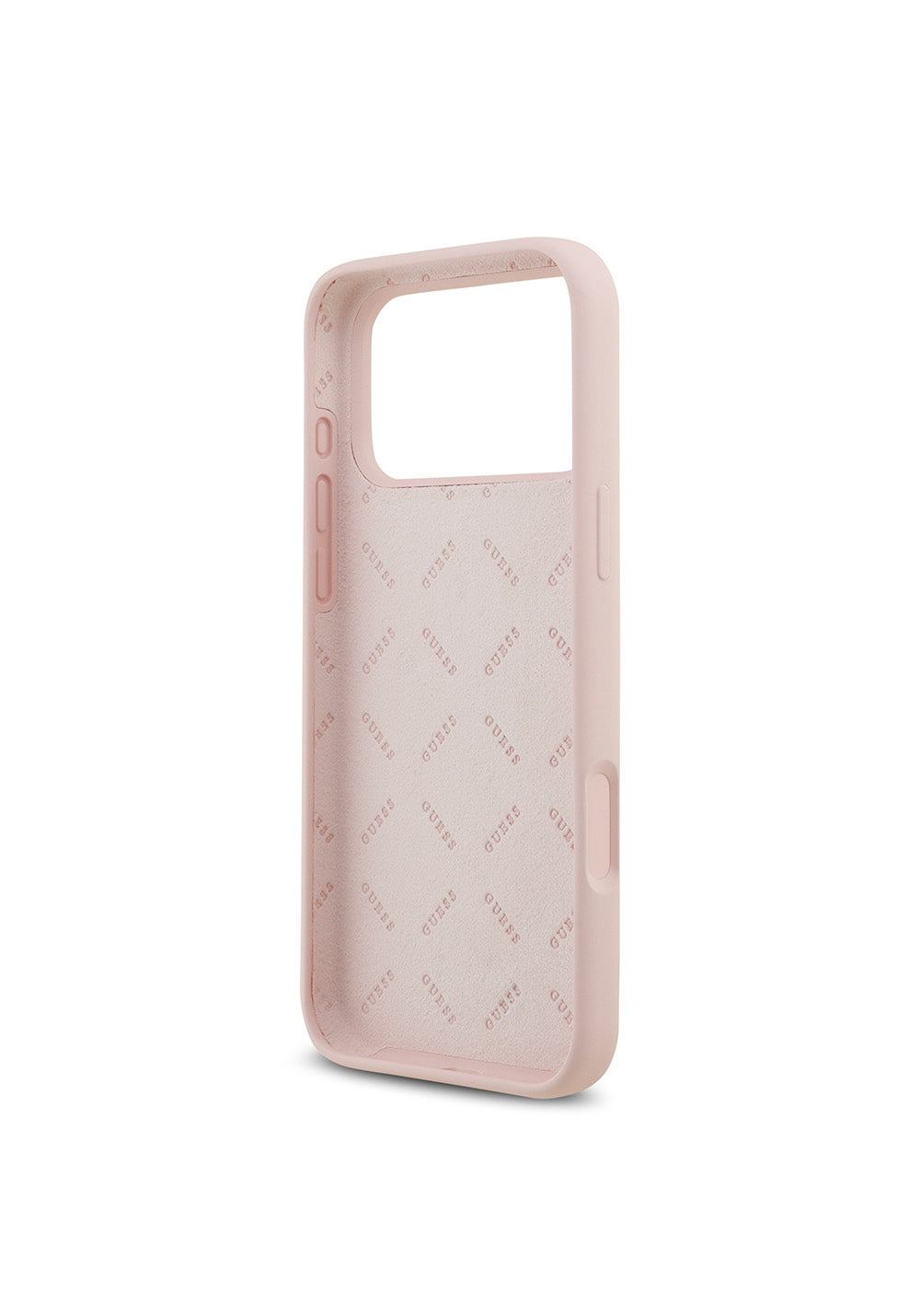 Apple iPhone 17 Pro Max Kılıf Guess Orijinal Lisanslı Grained Yazı Logolu Kapak