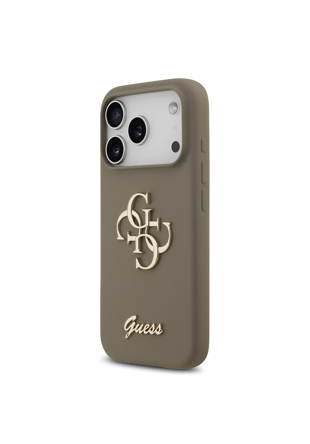 Apple iPhone 17 Pro Max Kılıf Guess Orijinal Lisanslı Grained Yazı Logolu Kapak